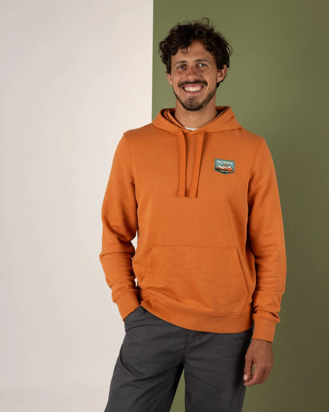 Saltrock Mens Uplands Hoodie Orange Clothing S / Orange,M / Orange,L / Orange,XL / Orange