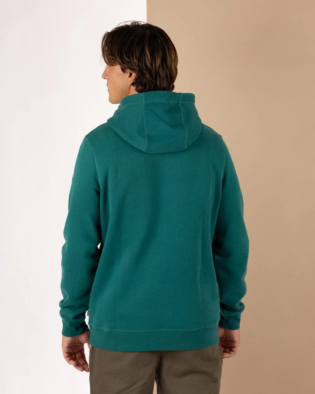 Saltrock Mens Torn Stripe Hoodie Teal Clothing S / Teal,M / Teal,L / Teal,XL / Teal