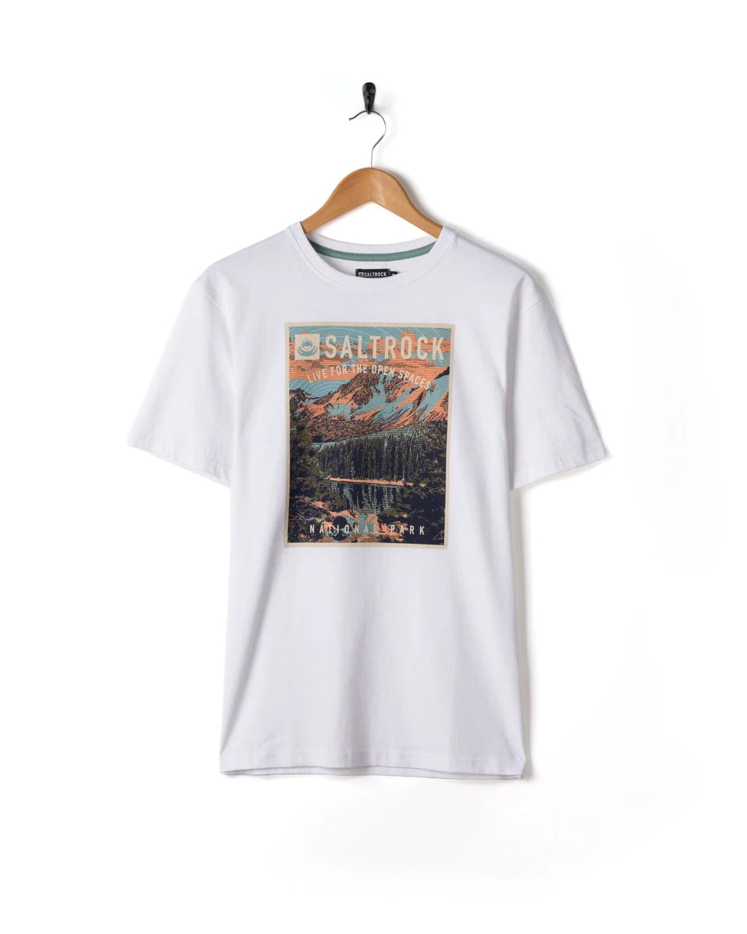 Saltrock Mens National Park T-Shirt White Clothing S / White,M / White,L / White,XL / White