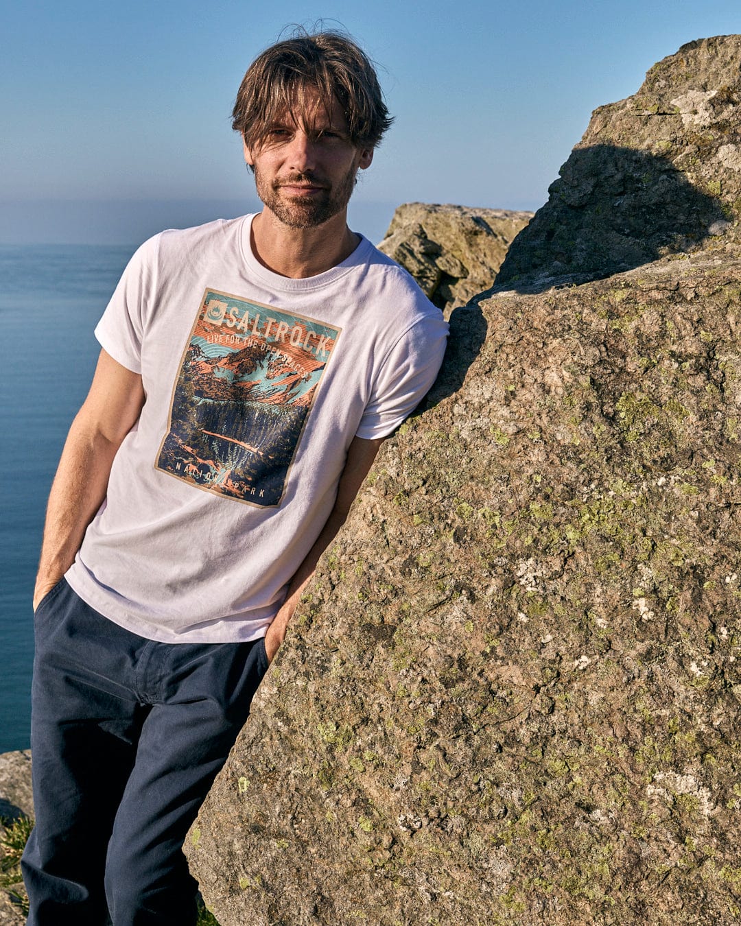 Saltrock Mens National Park T-Shirt White Clothing S / White,M / White,L / White,XL / White