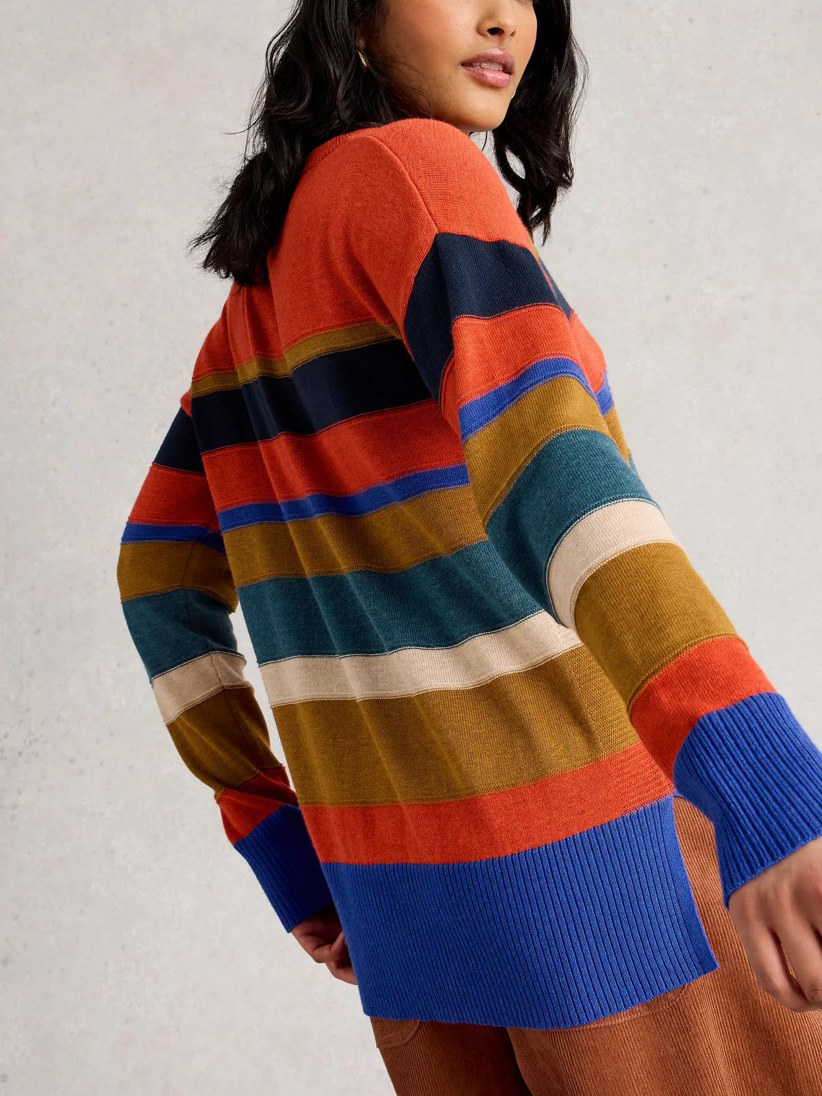 White Stuff Womens Olive Stitch Stripe Jumper 444646 Multi Stripe Clothing UK8 / Multi,UK10 / Multi,UK12 / Multi,UK14 / Multi,UK16 / Multi