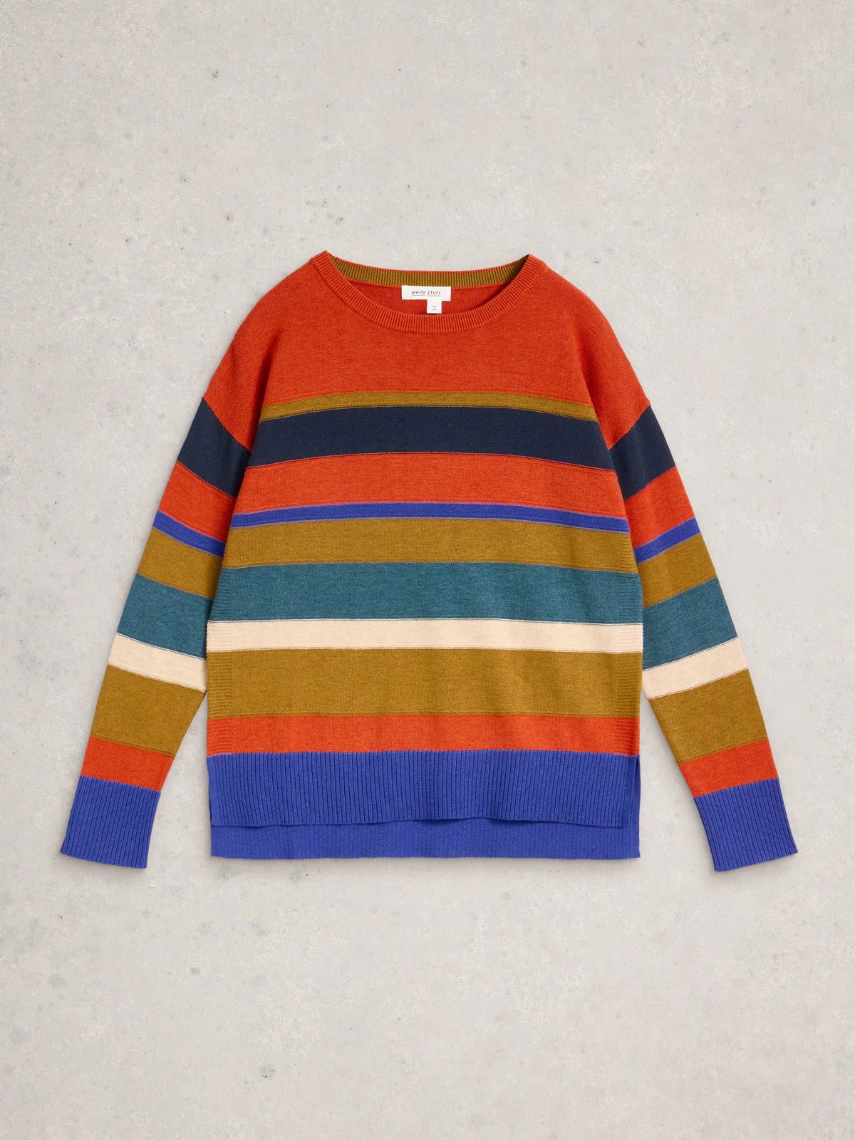 White Stuff Womens Olive Stitch Stripe Jumper 444646 Multi Stripe Clothing UK8 / Multi,UK10 / Multi,UK12 / Multi,UK14 / Multi,UK16 / Multi