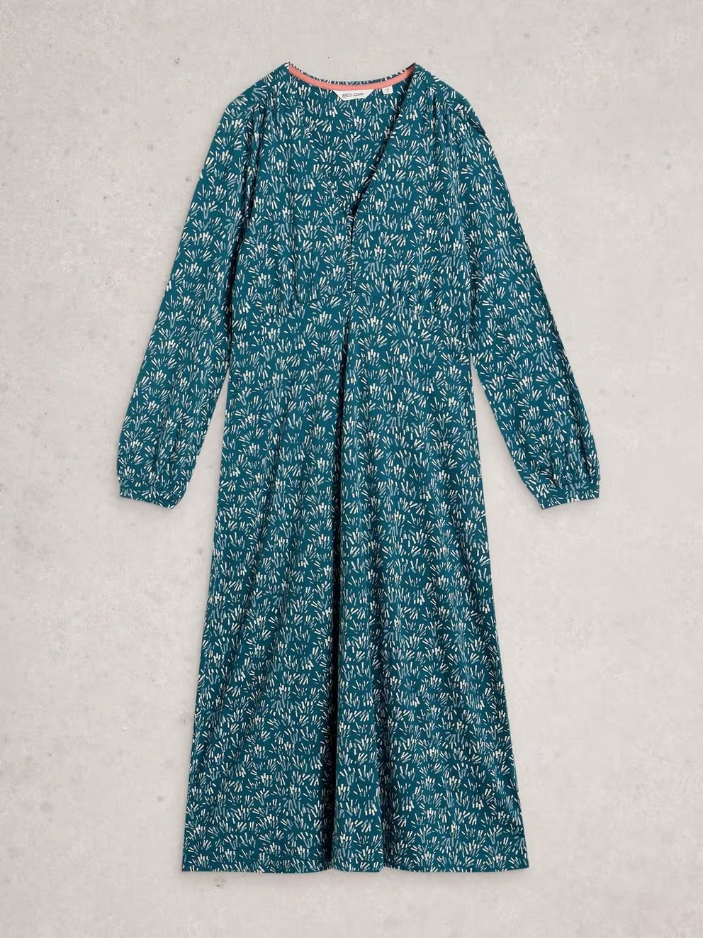 White Stuff Womens Megan Jersey Dress 444339 Blue Print Clothing UK8 / Blue,UK10 / Blue,UK12 / Blue,UK14 / Blue,UK16 / Blue,UK18 / Blue