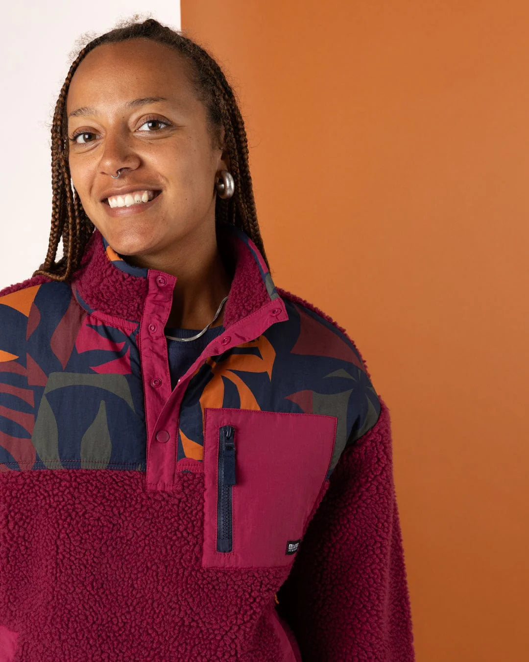 Saltrock Womens Balance Panel Fleece Lhj22502054 Dark Pink Clothing S / Pink,M / Pink,L / Pink