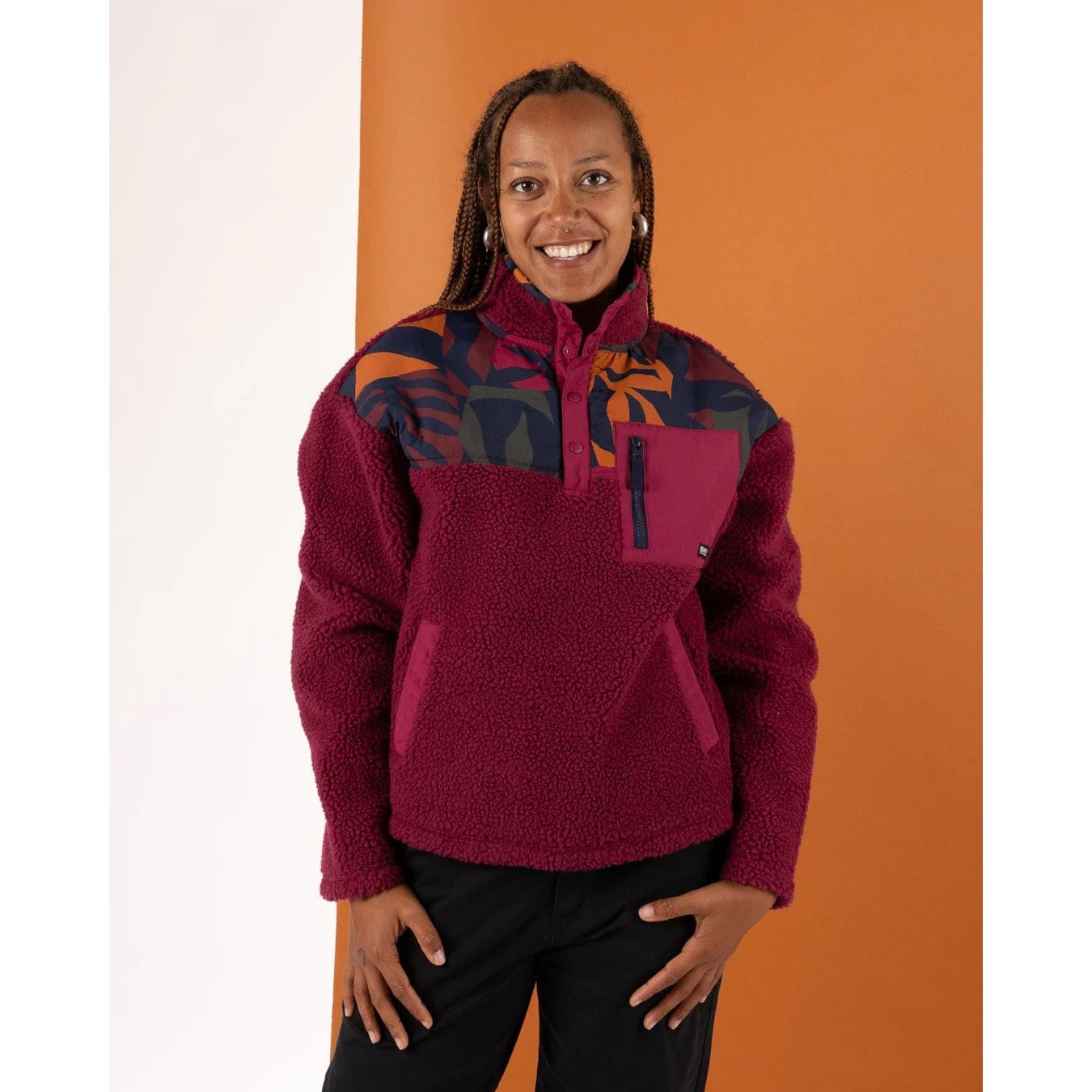 Saltrock Womens Balance Panel Fleece Lhj22502054 Dark Pink Clothing S / Pink,M / Pink,L / Pink