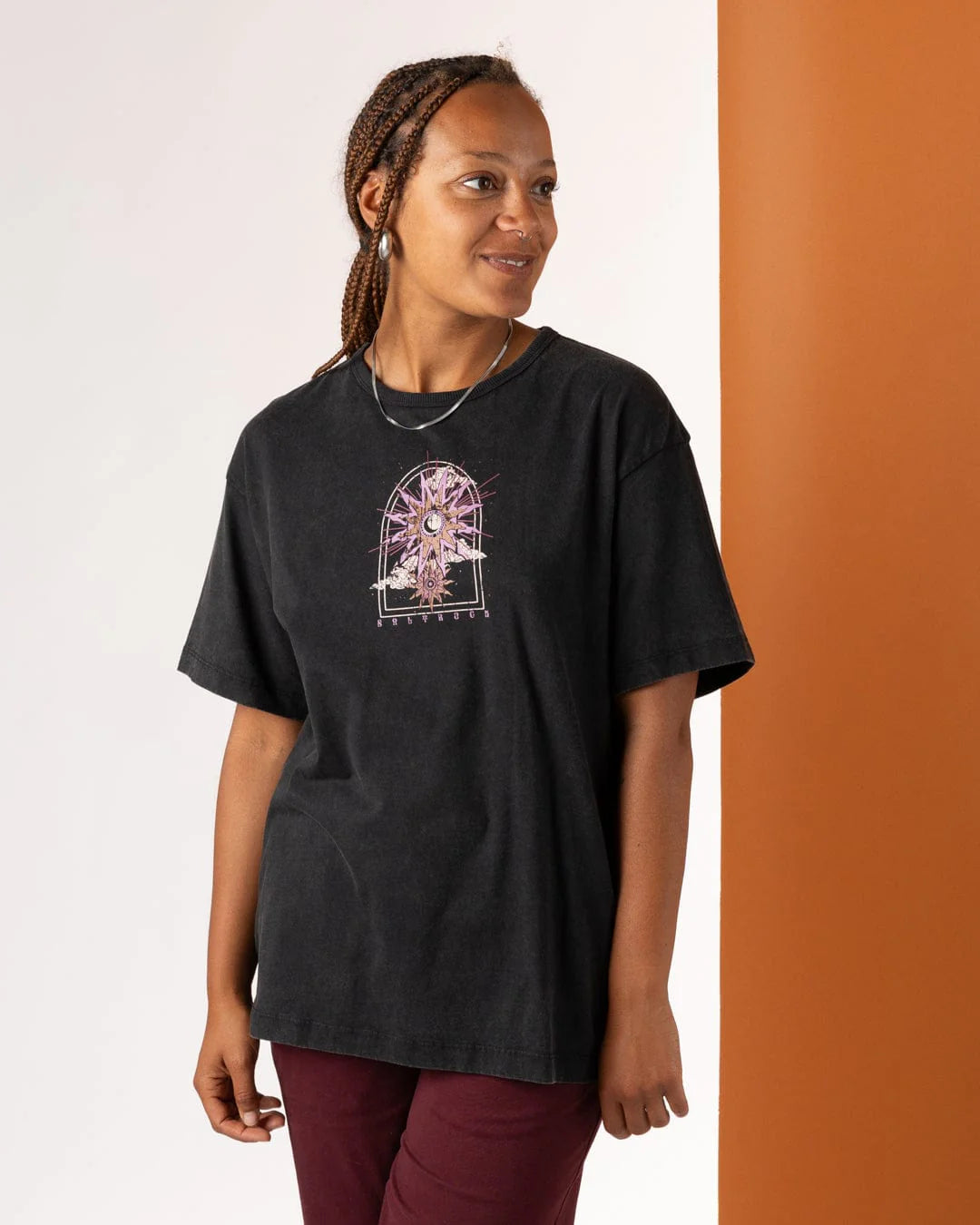 Saltrock Womens Eclipse Back T-Shirt Tsb22502089 Black Clothing XS / Black,S / Black,M / Black,L / Black