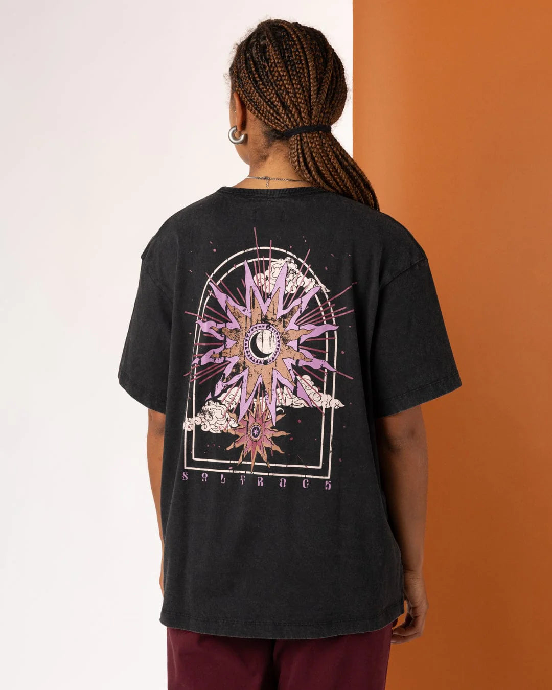 Saltrock Womens Eclipse Back T-Shirt Tsb22502089 Black Clothing XS / Black,S / Black,M / Black,L / Black