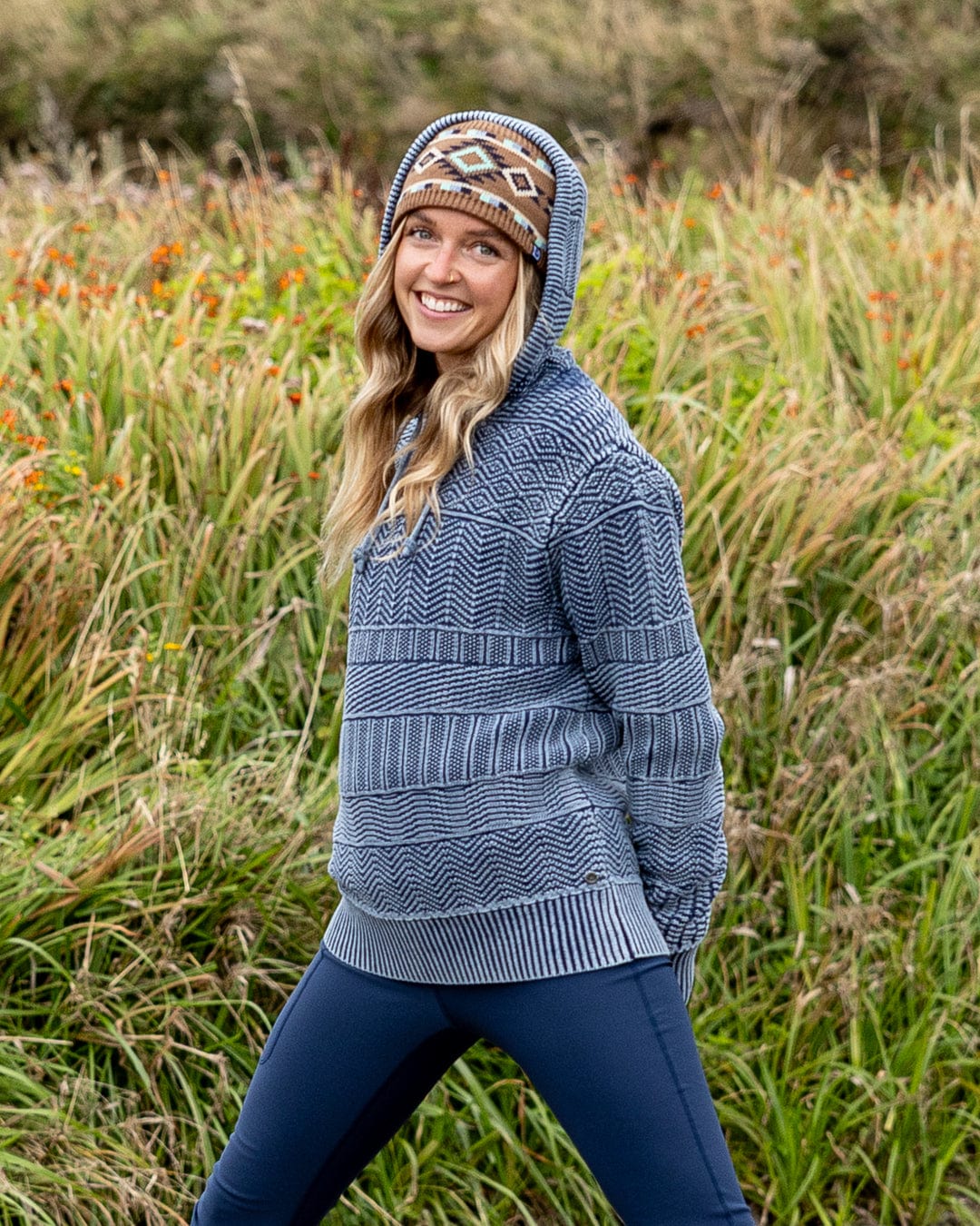 Saltrock Womens Noa Hooded Jumper Hkx22502029 Blue Clothing XS / Blue,S / Blue,M / Blue,L / Blue