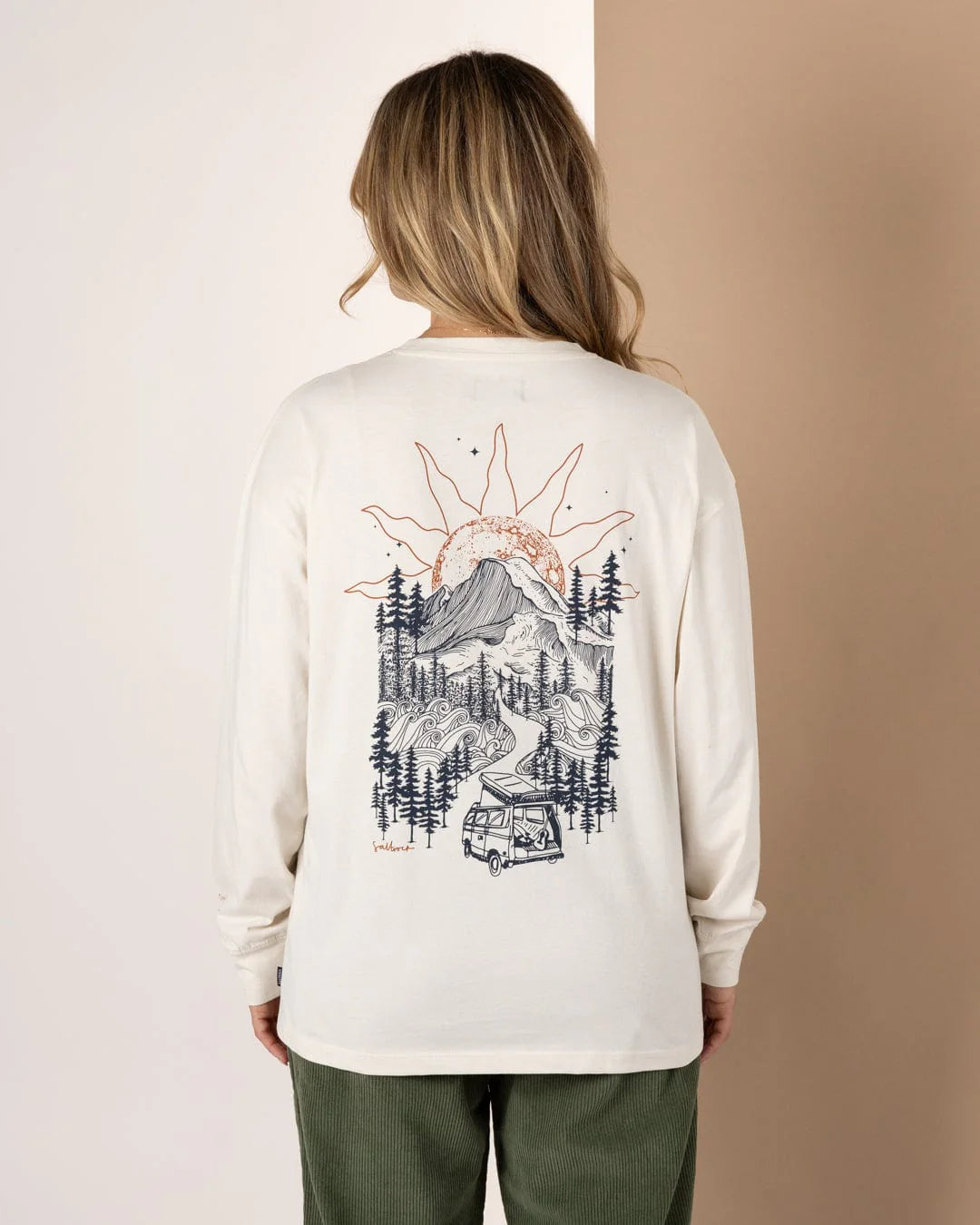 Saltrock Womens Open Road Ls T-Shirt Lsf22502006 Cream Clothing UK10 / Cream,UK12 / Cream,UK14 / Cream,UK16 / Cream