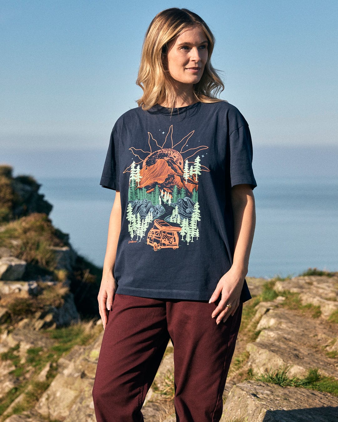 Saltrock Womens Open Road Ss T-Shirt Tsf22502012 Blue Clothing XS / Blue,S / Blue,M / Blue,L / Blue