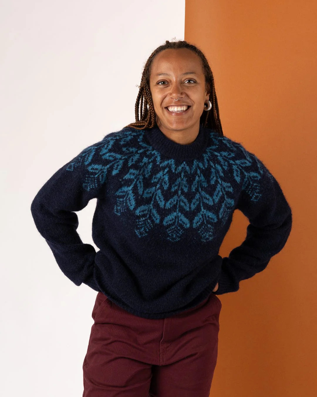 Saltrock Womens Fairisle Jumper Lkx22402034 Blue Clothing XS / Blue,S / Blue,M / Blue,L / Blue