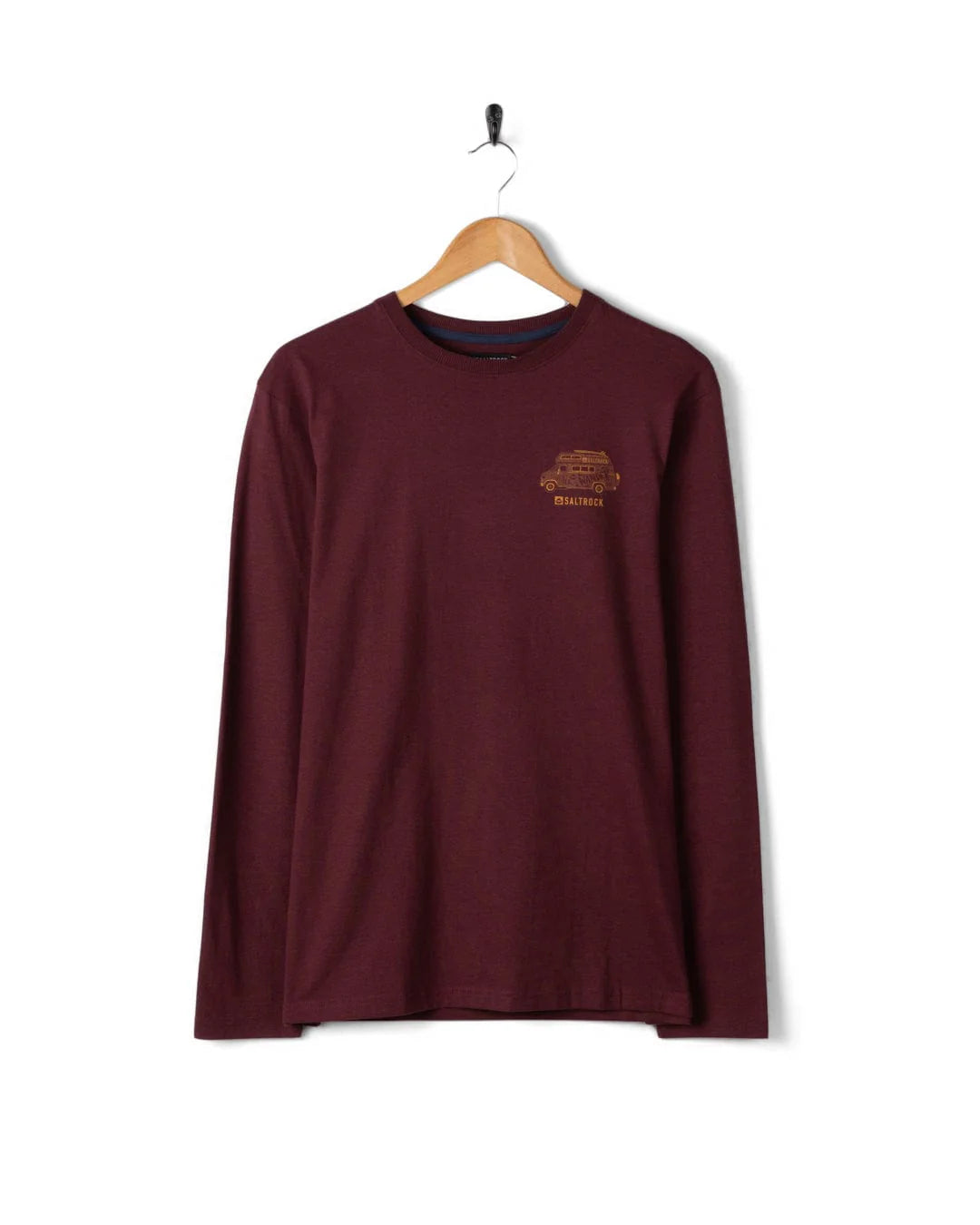 Saltrock Mens Lost Van Ls T-Shirt Lsb12502053 Dark Purple Clothing S / Purple,M / Purple,L / Purple,XL / Purple