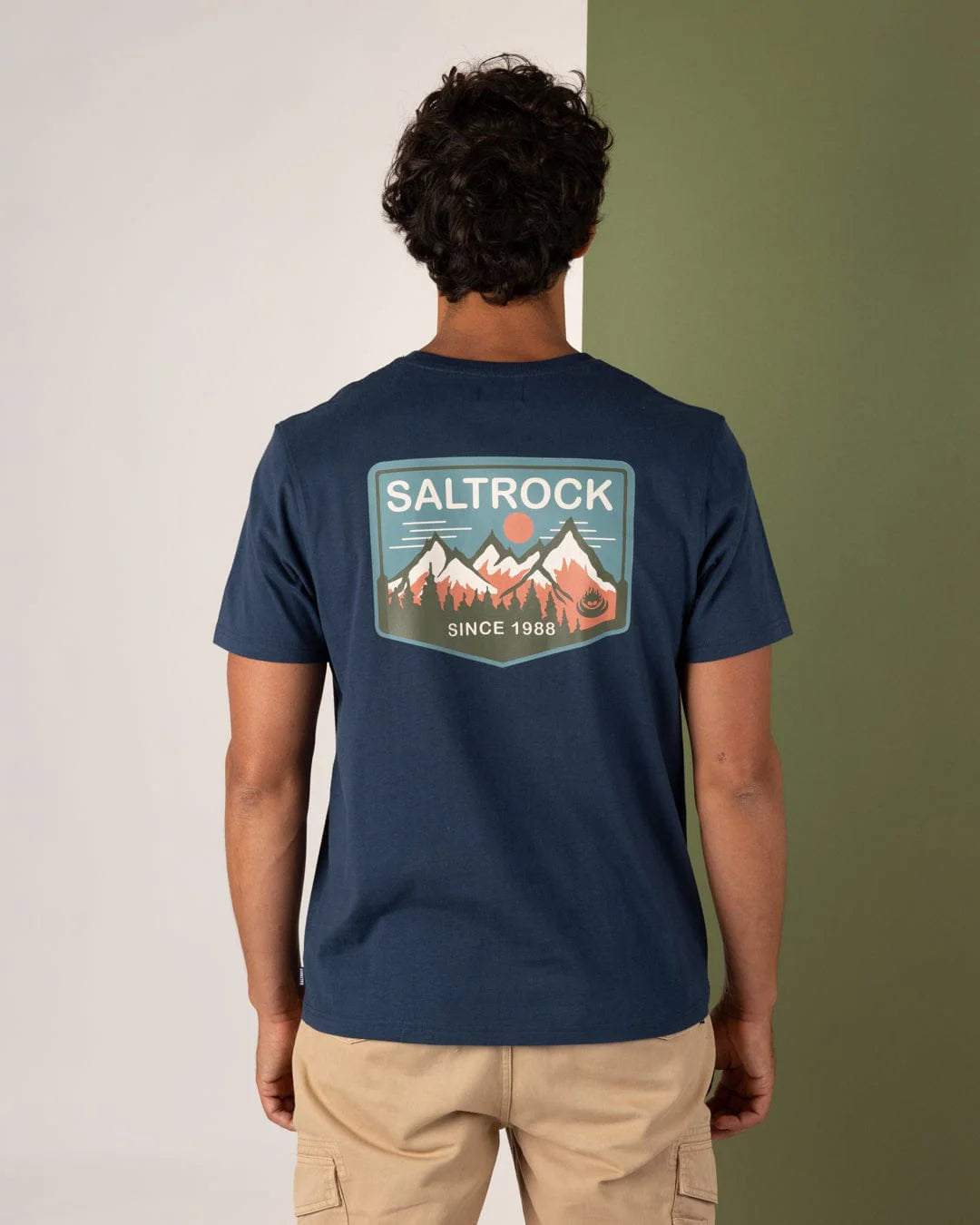 Saltrock Mens Uplands T-Shirt Tsb12502038 Blue Clothing S / Blue,M / Blue,L / Blue,XL / Blue