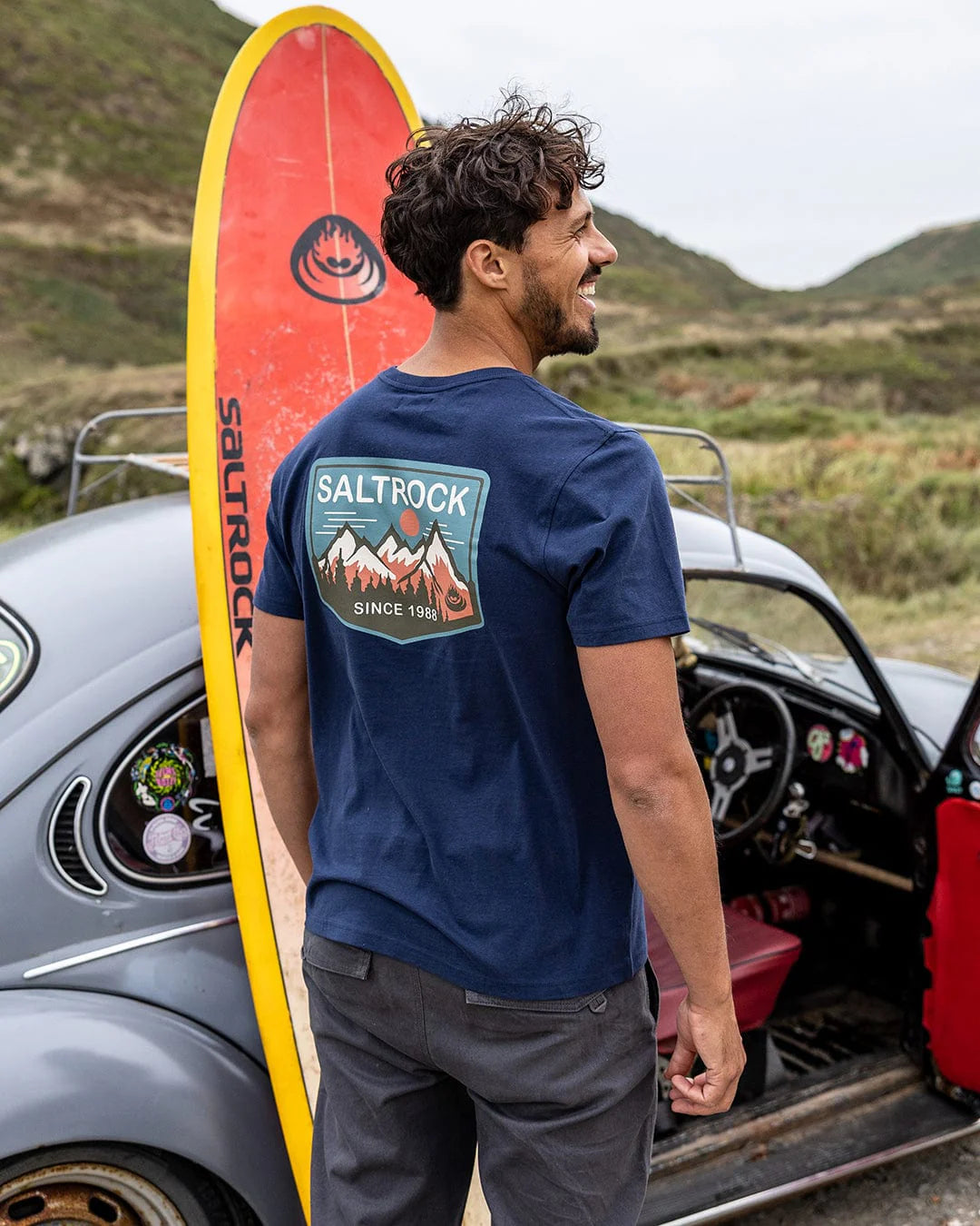 Saltrock Mens Uplands T-Shirt Tsb12502038 Blue Clothing S / Blue,M / Blue,L / Blue,XL / Blue
