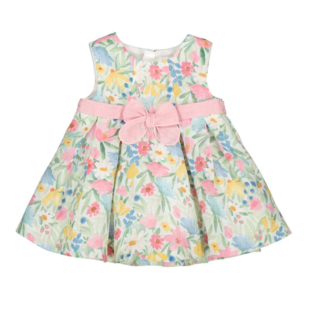 Mayoral Baby Girls Dress 1819 Pink Jade Floral Clothing 2-4M / Multi,4-6M / Multi,6-9M / Multi,12M / Multi,18M / Multi