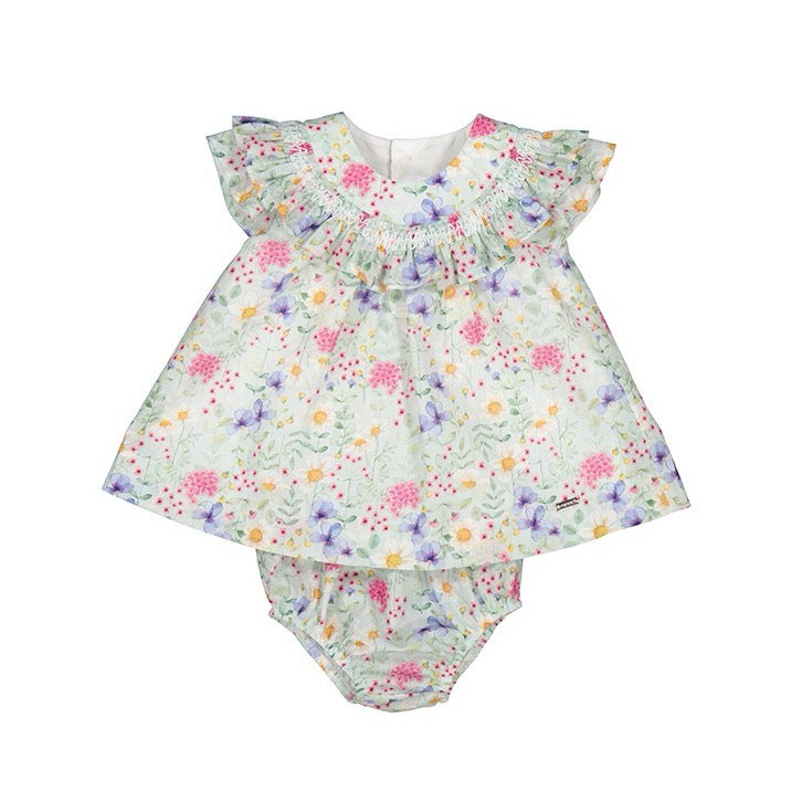 Mayoral Baby Girls Dress 1817 Clothing 4-6M / Multi,6-9M / Multi,12M / Multi,18M / Multi