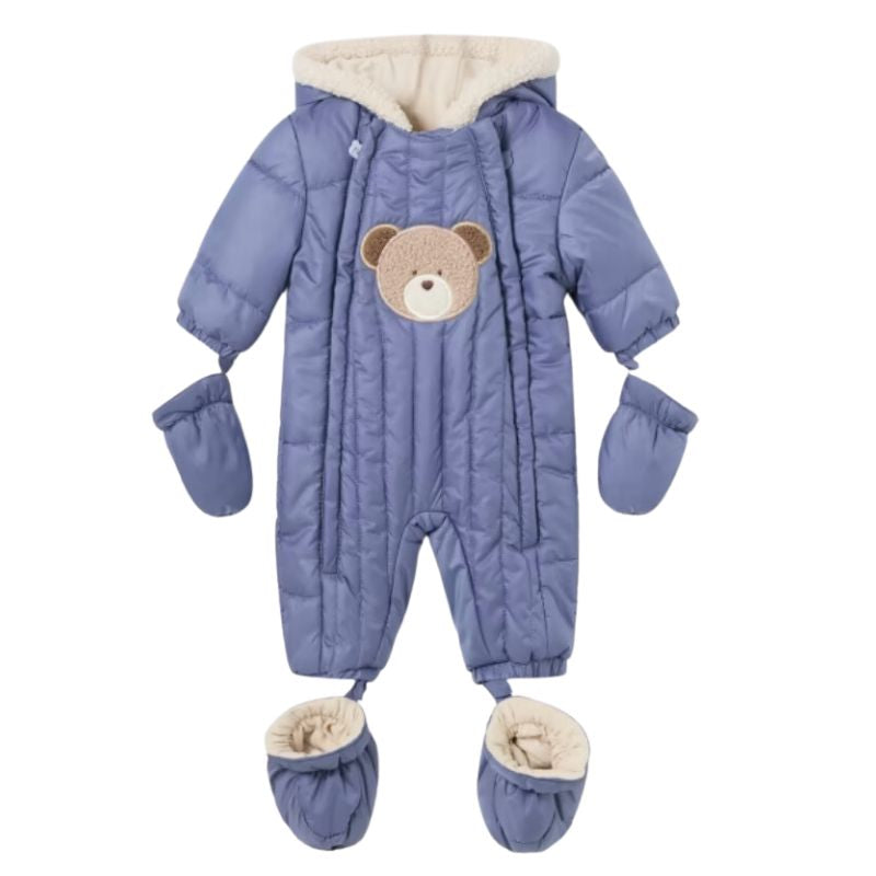 Mayoral Baby Pramsuit 2675 Winter Blue Clothing 4-6M / Blue,6-9M / Blue,12M / Blue,18M / Blue