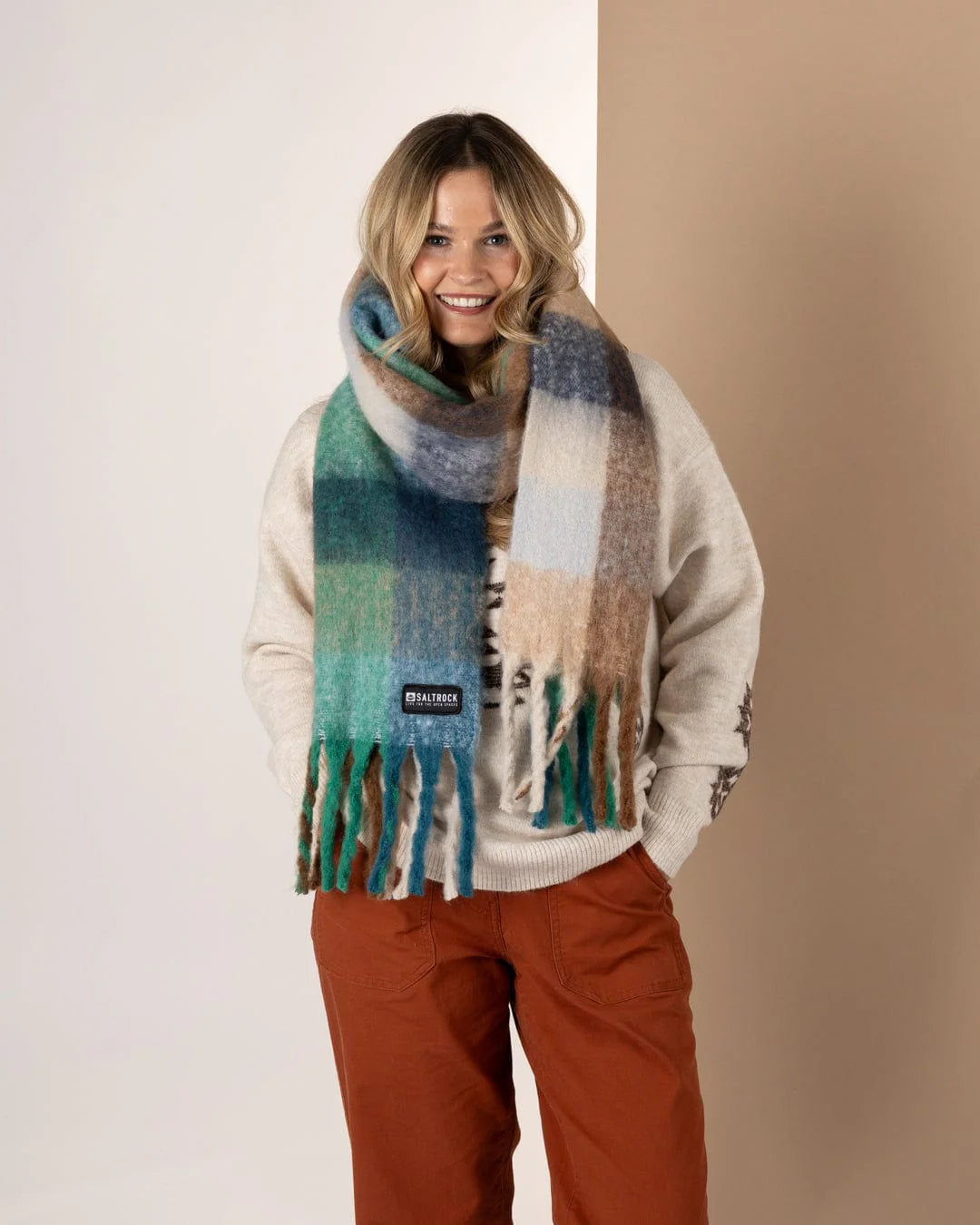 Saltrock Harvest Scarf Aw25 Blue Clothing ONE SIZE / Blue