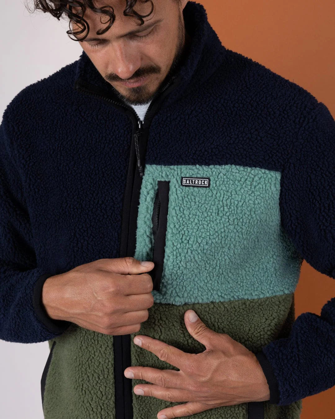 Saltrock Mens Wye Borg Fleece Jho12102028 Blue Clothing S / Blue,M / Blue,L / Blue,XL / Blue