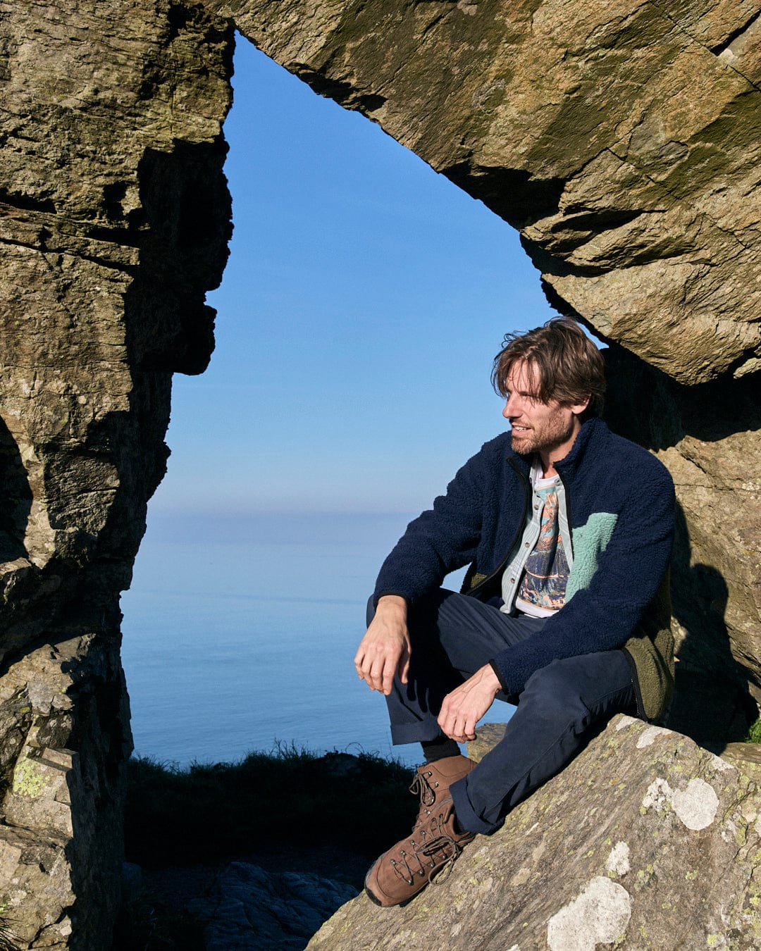 Saltrock Mens Wye Borg Fleece Jho12102028 Blue Clothing S / Blue,M / Blue,L / Blue,XL / Blue