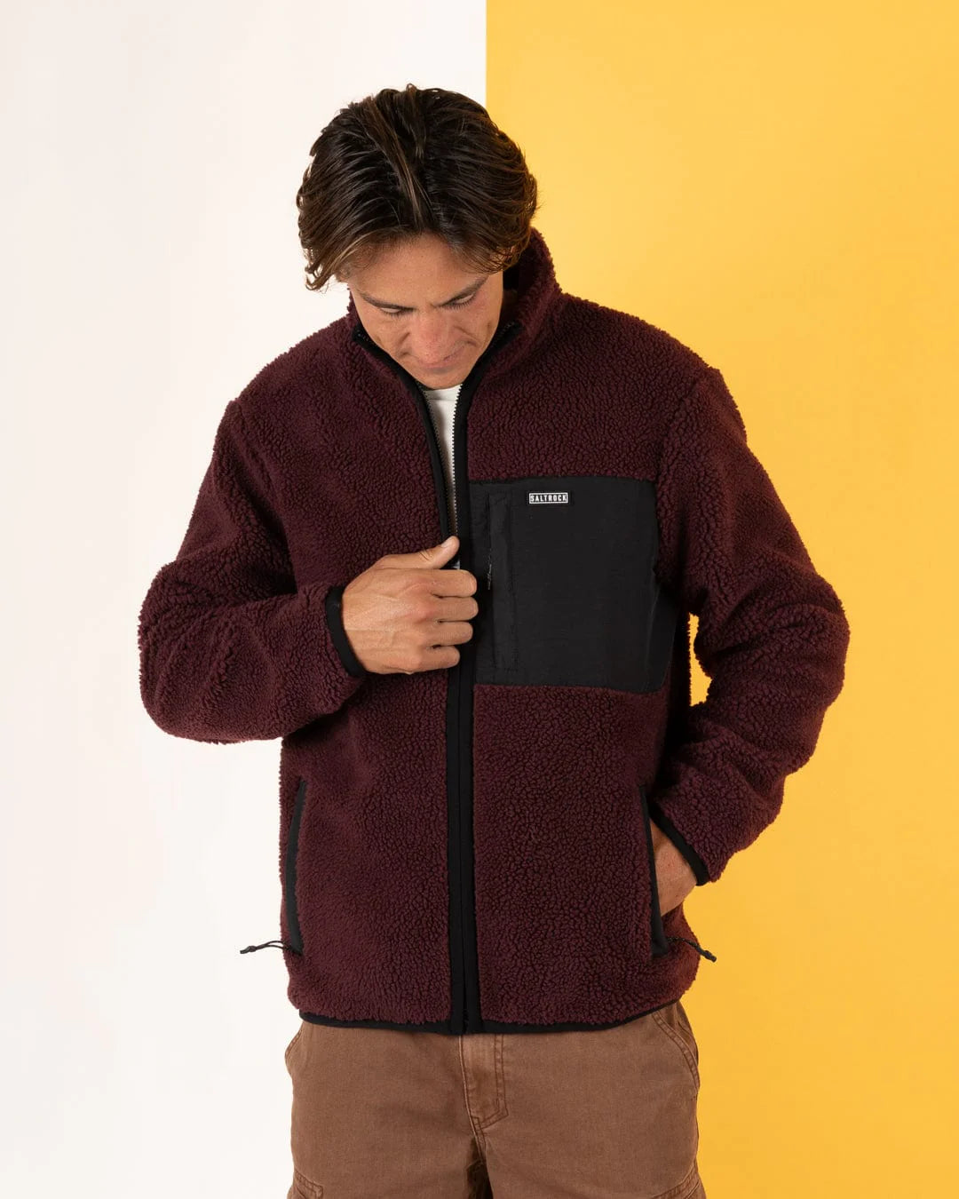 Saltrock Mens Wye 2 Sherpa Fleece Jmq12402051 Dark Purple Clothing M / Purple,L / Purple,XL / Purple