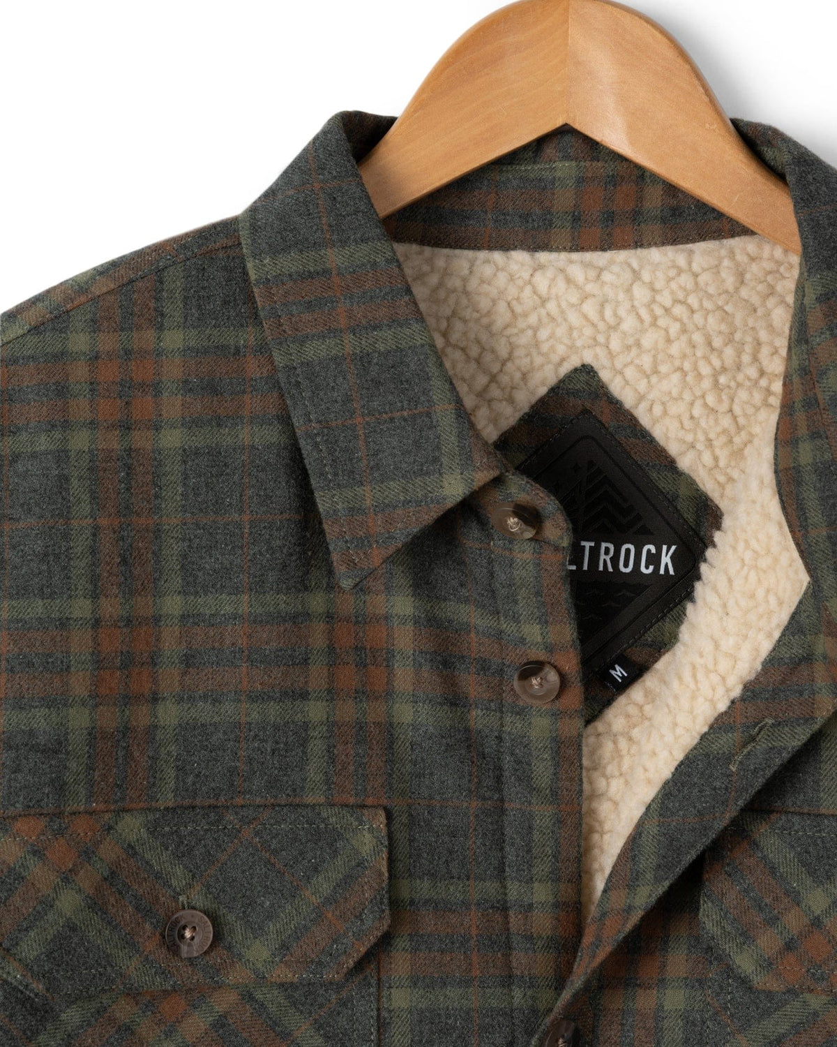 Saltrock Mens Woody Sherpa Lined Shacket Scq12302073 Grey Clothing S / Grey,M / Grey,L / Grey,XL / Grey