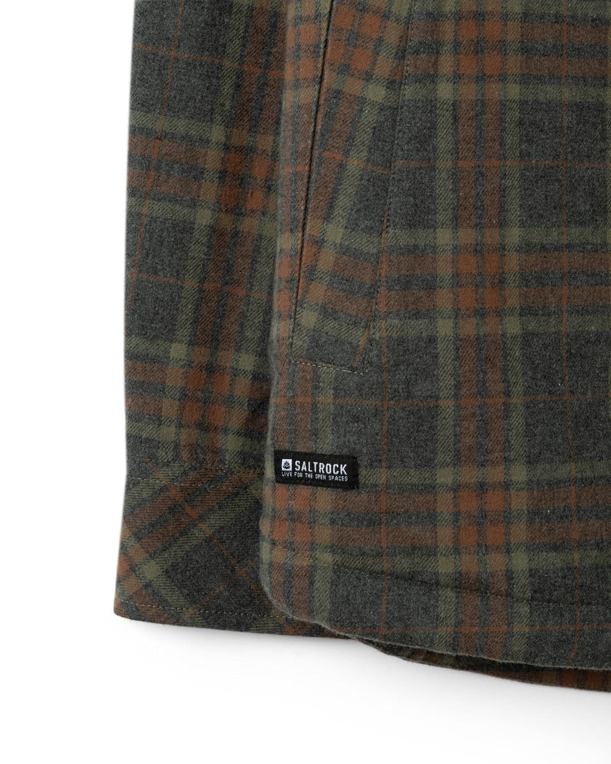 Saltrock Mens Woody Sherpa Lined Shacket Scq12302073 Grey Clothing S / Grey,M / Grey,L / Grey,XL / Grey