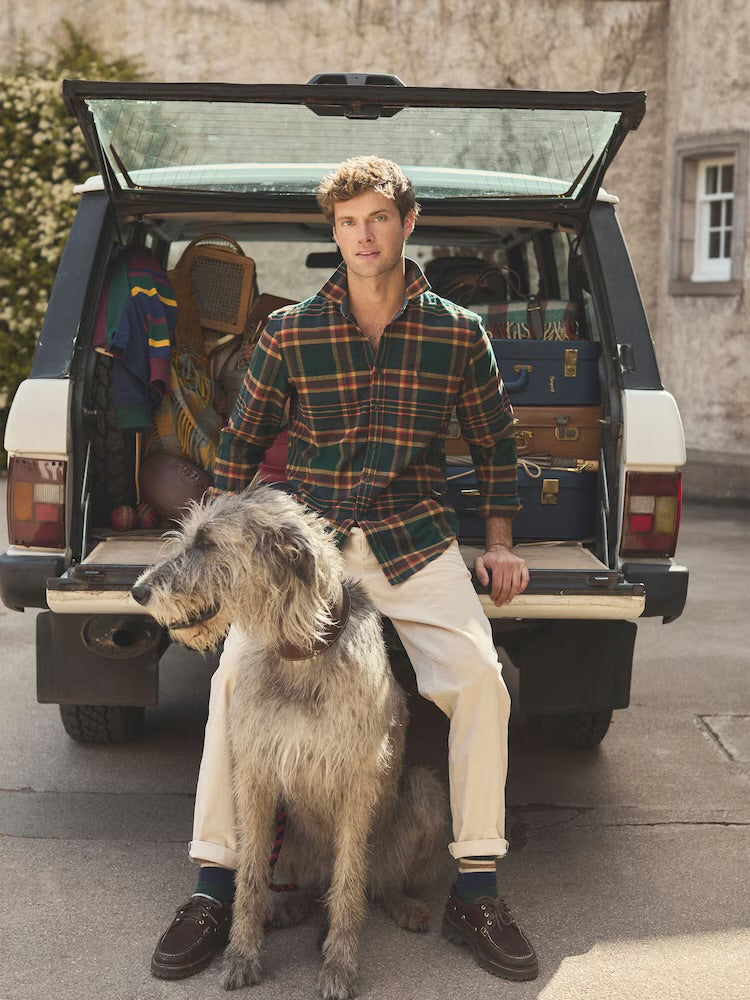 Joules Mens Brushed Flannel Shirt Aw5549 Green Check Clothing M / Green,L / Green,XL / Green,XXL / Green