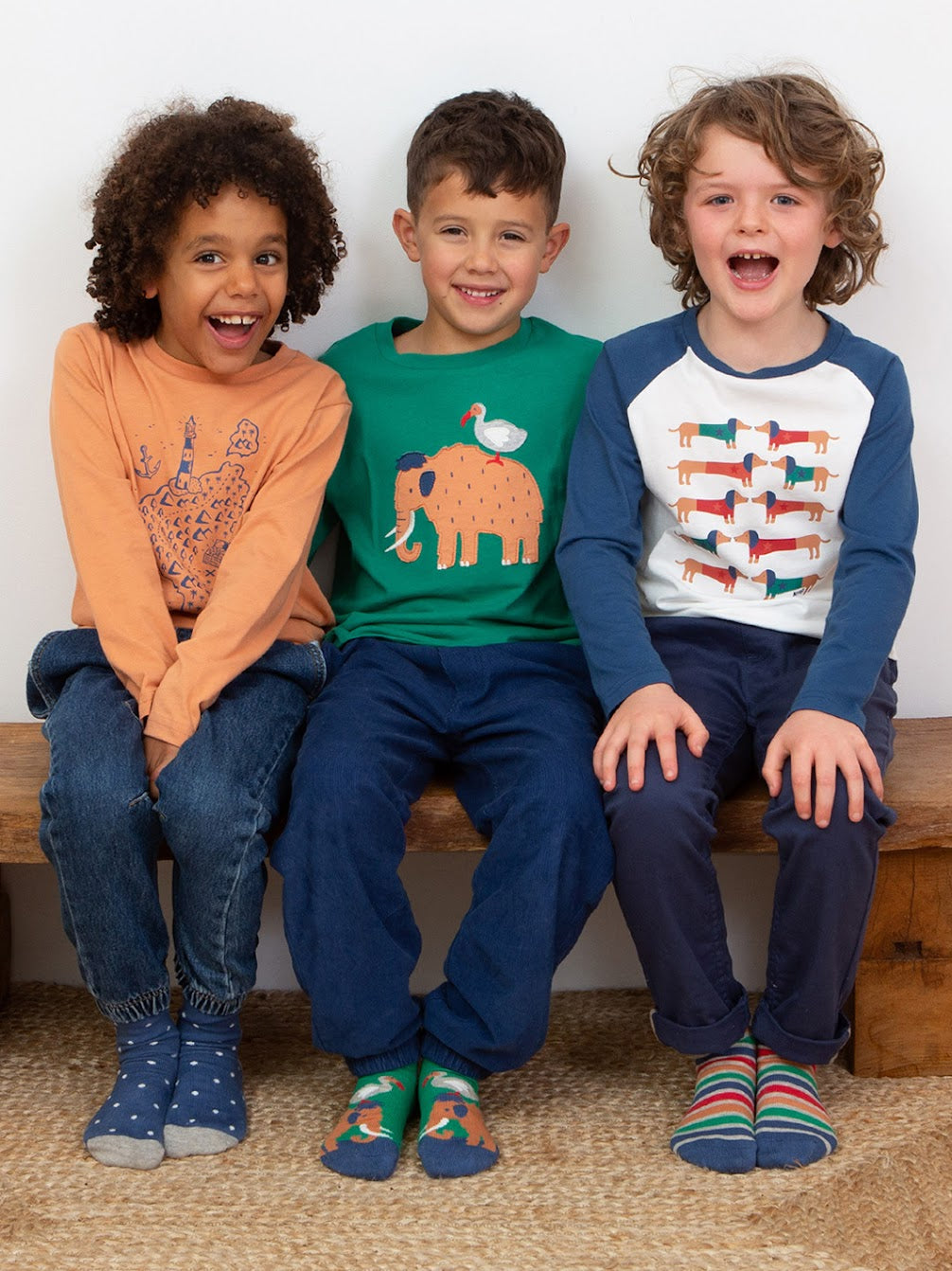 Kite 3 Pack Socks 54-6408 Woolly Mammoth Clothing 6-12M / Multi,1-2YRS / Multi,UK6-8 / Multi,UK9-12 / Multi,UK13-2 / Multi