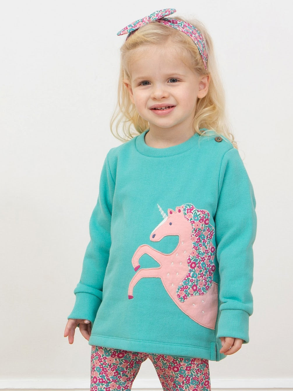 Kite Merhorse Sweatshirt 54-F838 Aqua Clothing 3YRS / Aqua,4YRS / Aqua,5YRS / Aqua,6YRS / Aqua,8YRS / Aqua