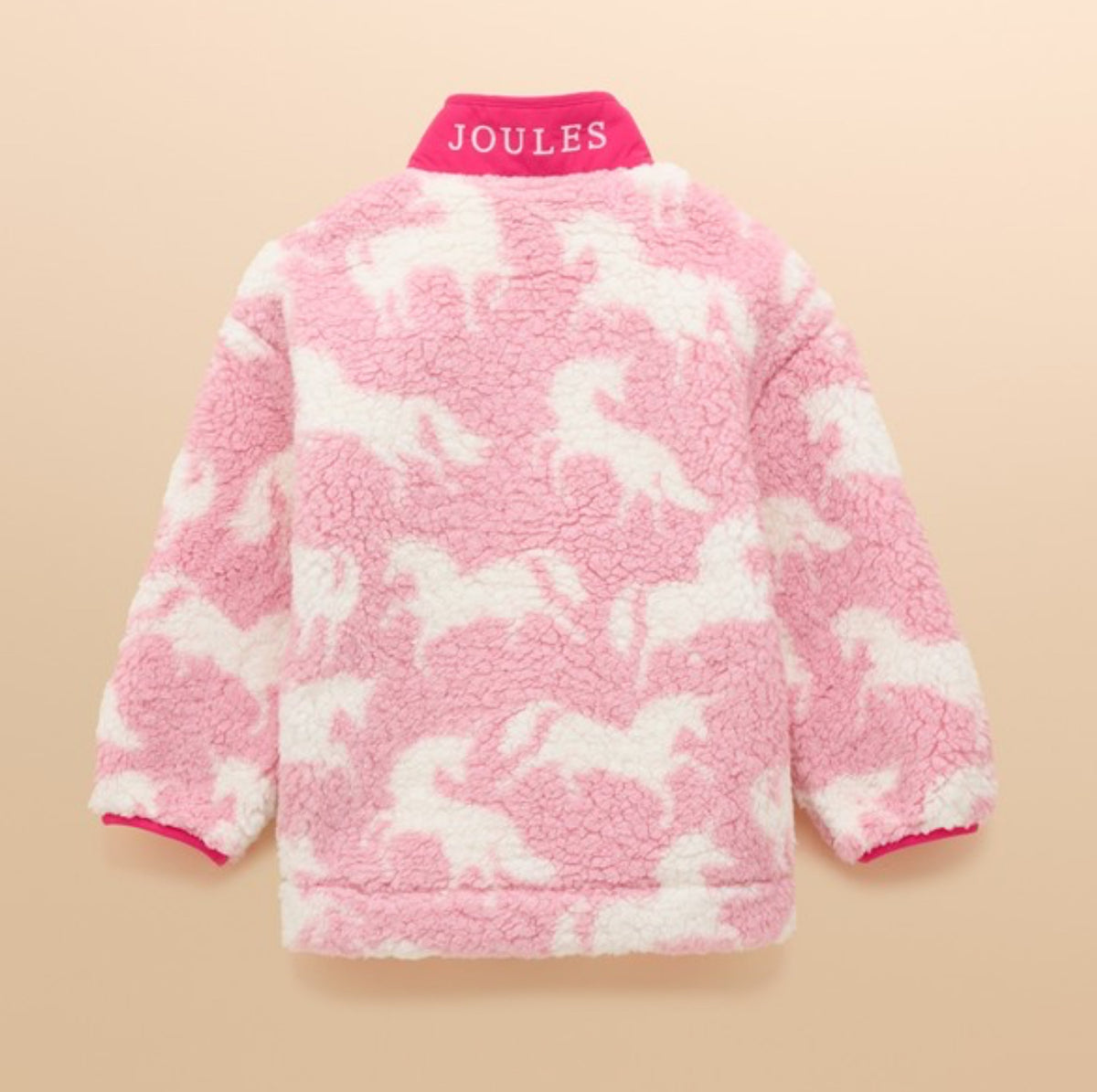 Joules Girls Tilly Fleece F1249832 Pink Unicorn Clothing 2YRS / Pink,3YRS / Pink,4YRS / Pink,5YRS / Pink,6YRS / Pink,8YRS / Pink,10YRS / Pink