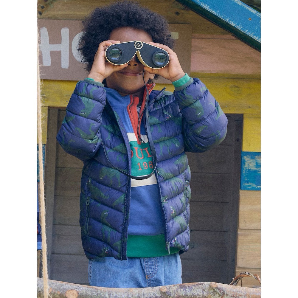 Joules Boys Cairn Coat V27-900 Navy Dino Clothing 2YRS / Navy,3YRS / Navy,4YRS / Navy,5YRS / Navy,6YRS / Navy,7YRS / Navy