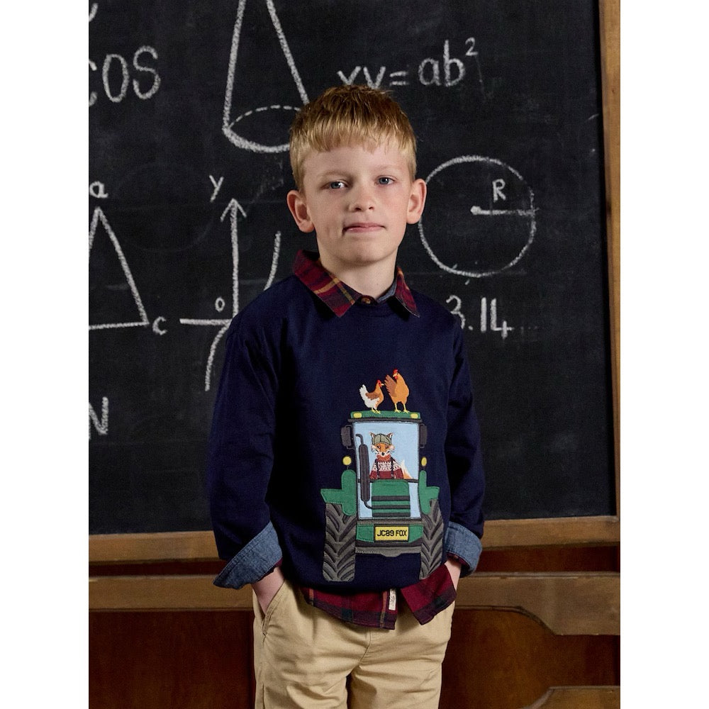 Joules Boys Jack T-Shirt Ay509633 Tractor Clothing 2YRS / Navy,3YRS / Navy,4YRS / Navy,5YRS / Navy,6YRS / Navy,8YRS / Navy
