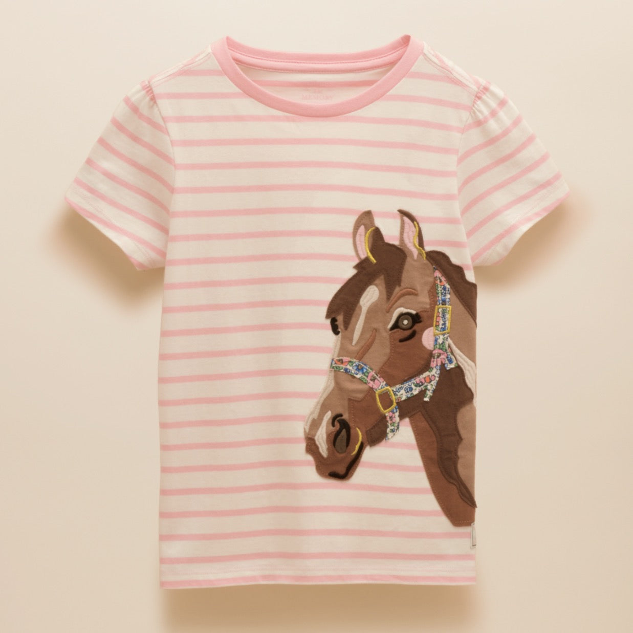 Joules Girls Astra T-Shirt E59018 Pink Horse Clothing 4YRS / Pink,5YRS / Pink,6YRS / Pink,8YRS / Pink