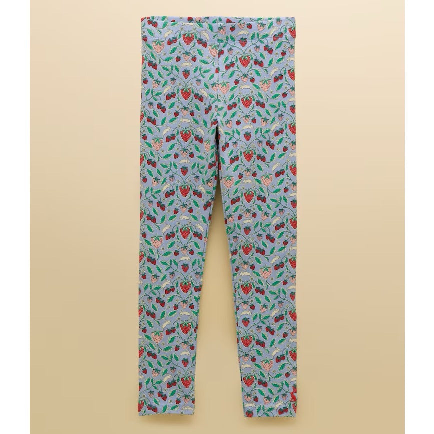 Joules Girls Dee Dee Leggings W38001 Blue Strawberry Clothing 2YRS / Blue,3YRS / Blue,4YRS / Blue,5YRS / Blue,6YRS / Blue,7YRS / Blue,8YRS / Blue