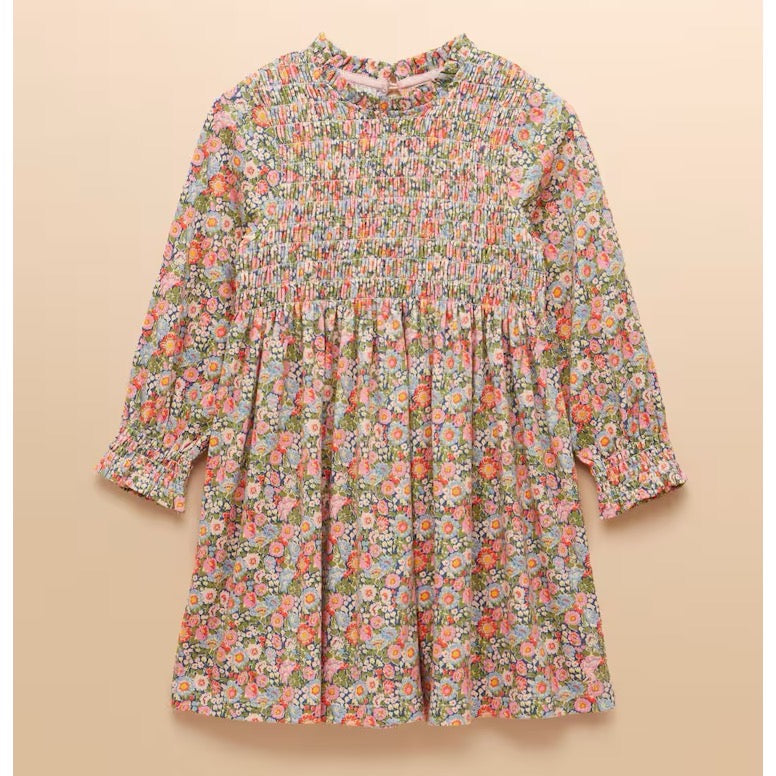 Joules Girls Gracie Ls Dress An2940 Ditsy Floral Clothing 4YRS / Multi,5YRS / Multi,6YRS / Multi,8YRS / Multi