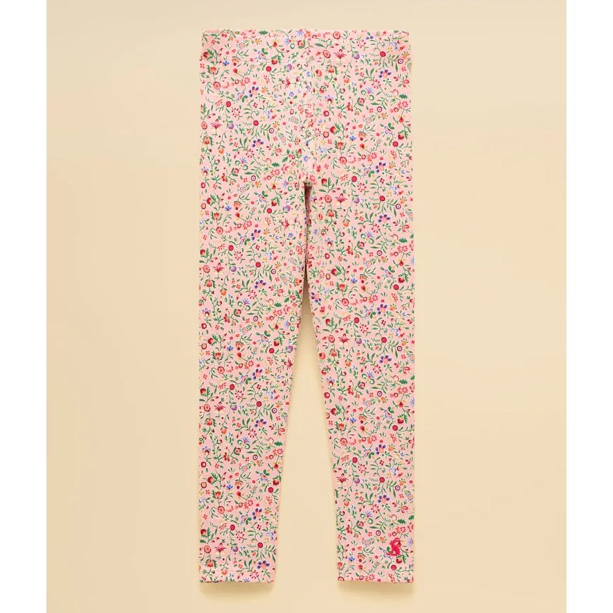 Joules Girls Pink Ditsy Leggings F12-828