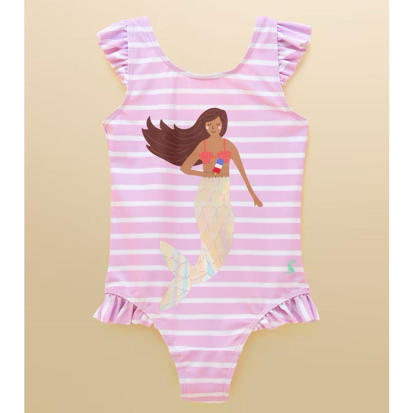 Joules Girls Splash Swimsuit W37-981 Lilac Clothing 4YRS / Lilac,5YRS / Lilac,6YRS / Lilac,7YRS / Lilac