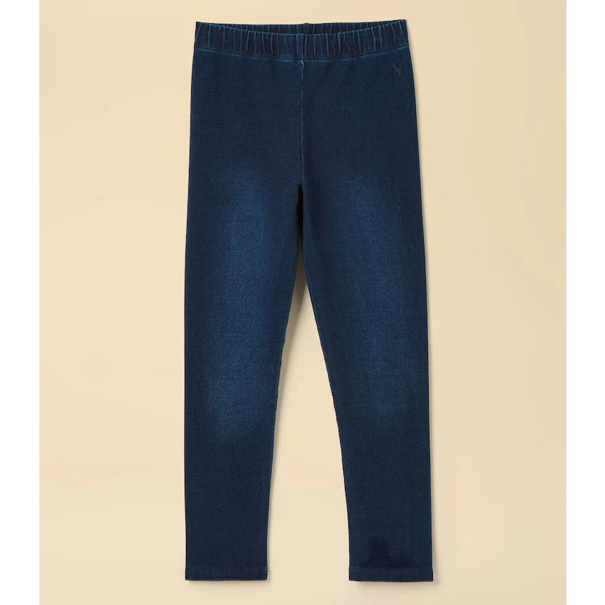 Joules Girls Trot Denim Jeggings Navy Denim Clothing 7YRS / Navy,8YRS / Navy,9YRS / Navy,10YRS / Navy,12YRS / Navy