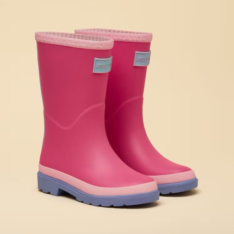 Joules Kids Colourblock Wellingtons H42463 Pink Footwear UK10 KIDS / Pink,UK11 KIDS / Pink,UK12 KIDS / Pink,UK13 KIDS / Pink,UK1 KIDS / Pink,UK2 KIDS / Pink