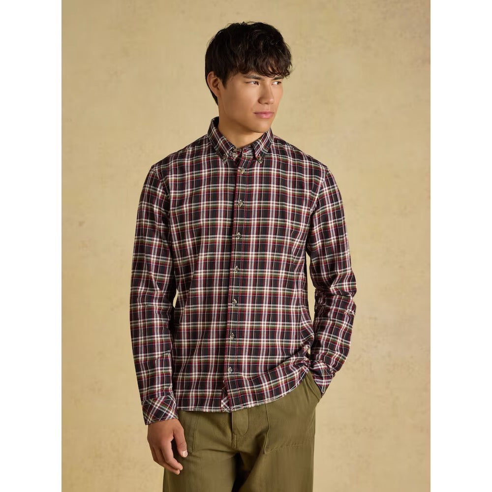 Joules Mens Brushed Flannel Shirt G48-270 Burgundy Check Clothing S / Burgundy,M / Burgundy,L / Burgundy,XL / Burgundy