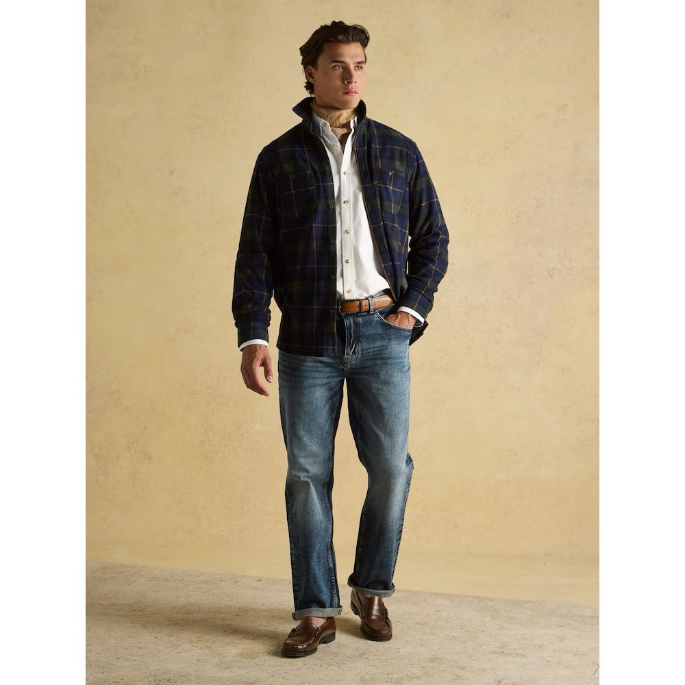 Joules Mens Fleece Shirt Q6158509 Navy Check Clothing M / Navy,L / Navy,XL / Navy,XXL / Navy