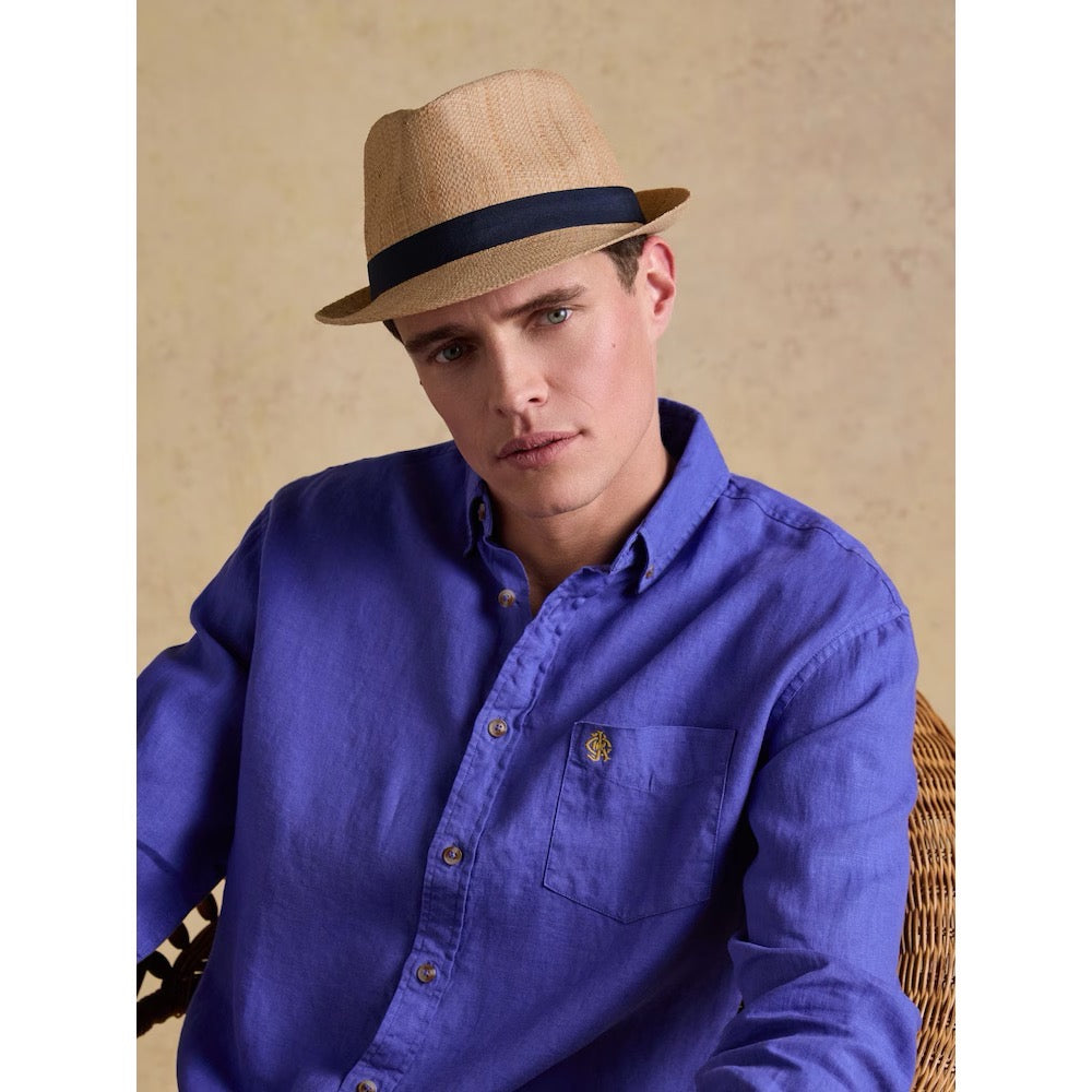Joules Mens Halstow Trilby Summer Hat Clothing ONE SIZE / Natural