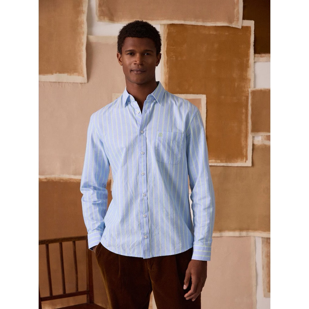 Joules Mens Oxford Stripe Shirt W27-447 Blue Stripe Clothing M / Blue,L / Blue,XL / Blue,XXL / Blue