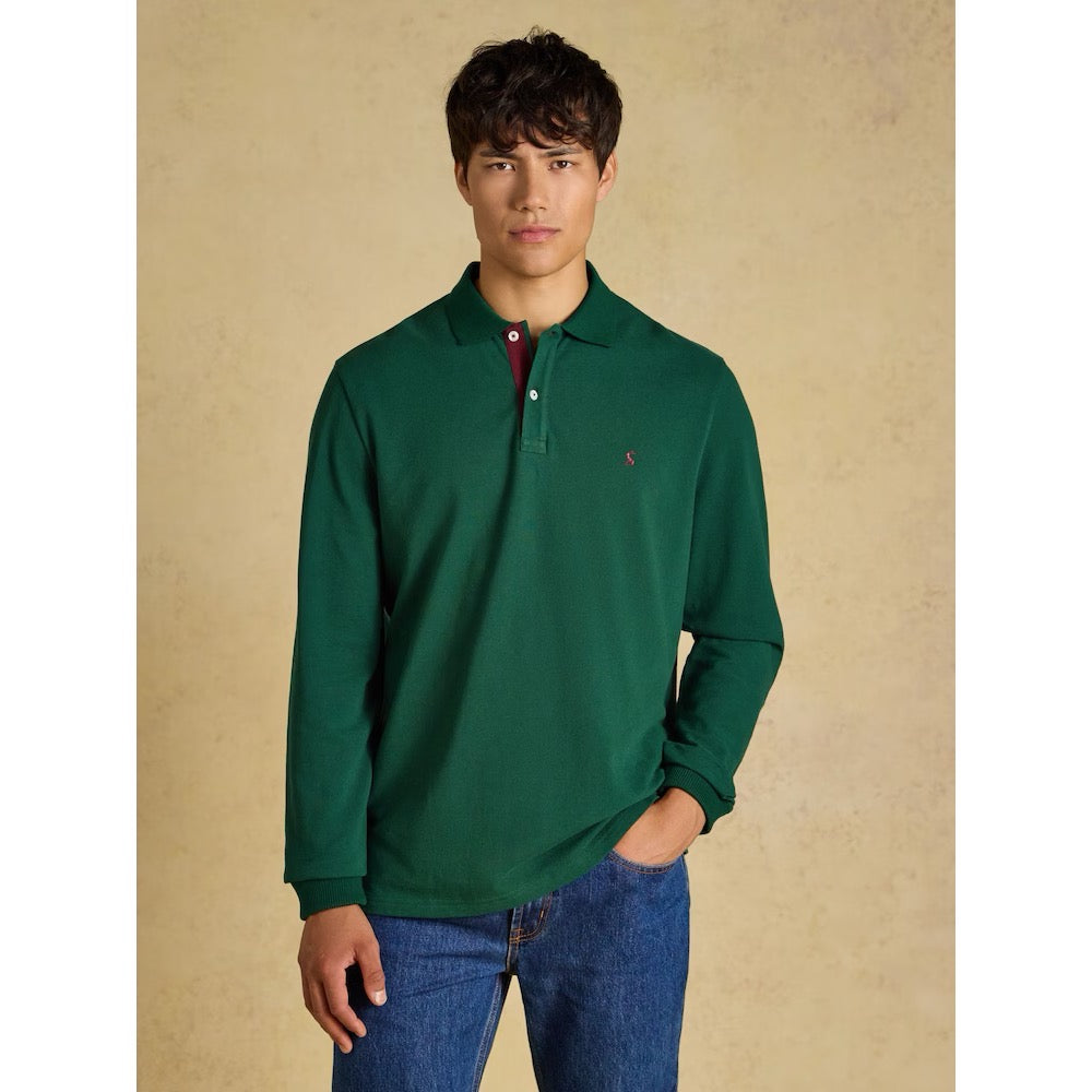 Joules Mens Woody Ls Polo Y95-870 Green Clothing M / Green,L / Green,XL / Green,XXL / Green