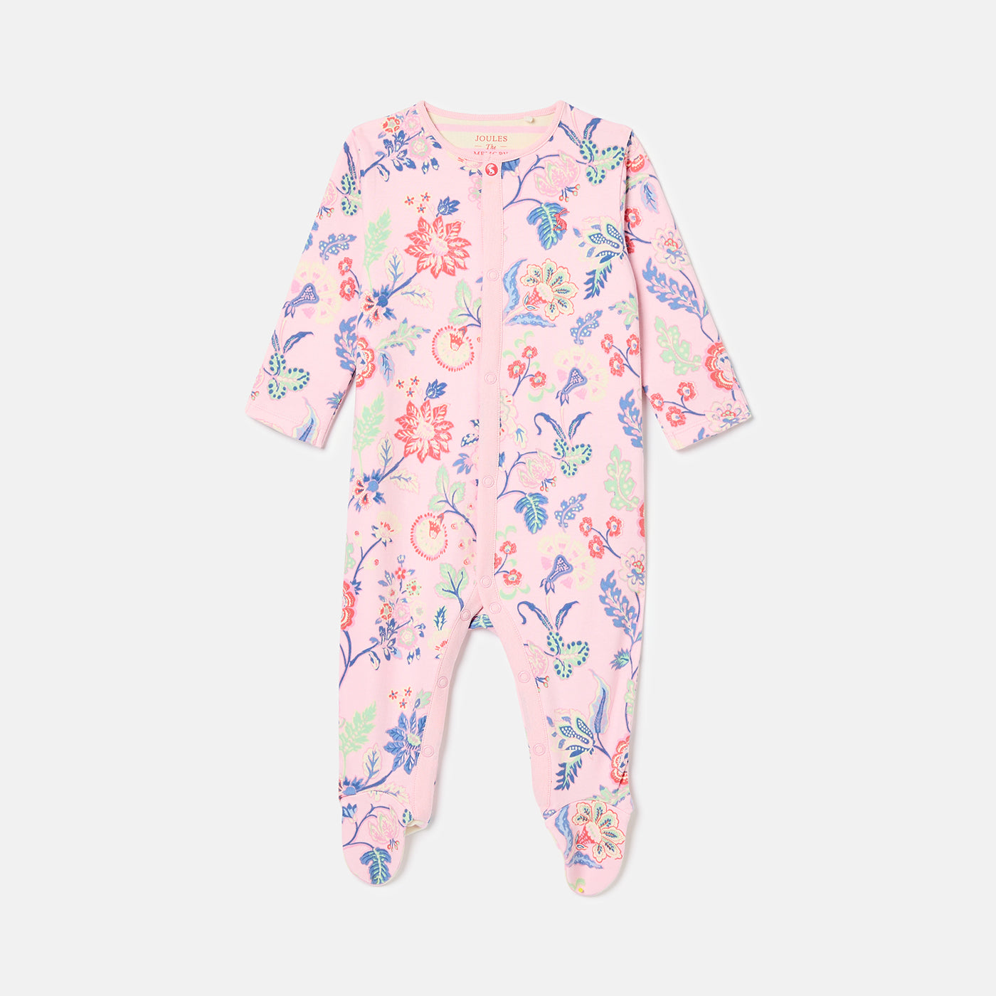 Joules Razamataz Sleepsuit K75644 Pink Floral Clothing NEWBORN / Pink,0-3M / Pink,3-6M / Pink,6-9M / Pink