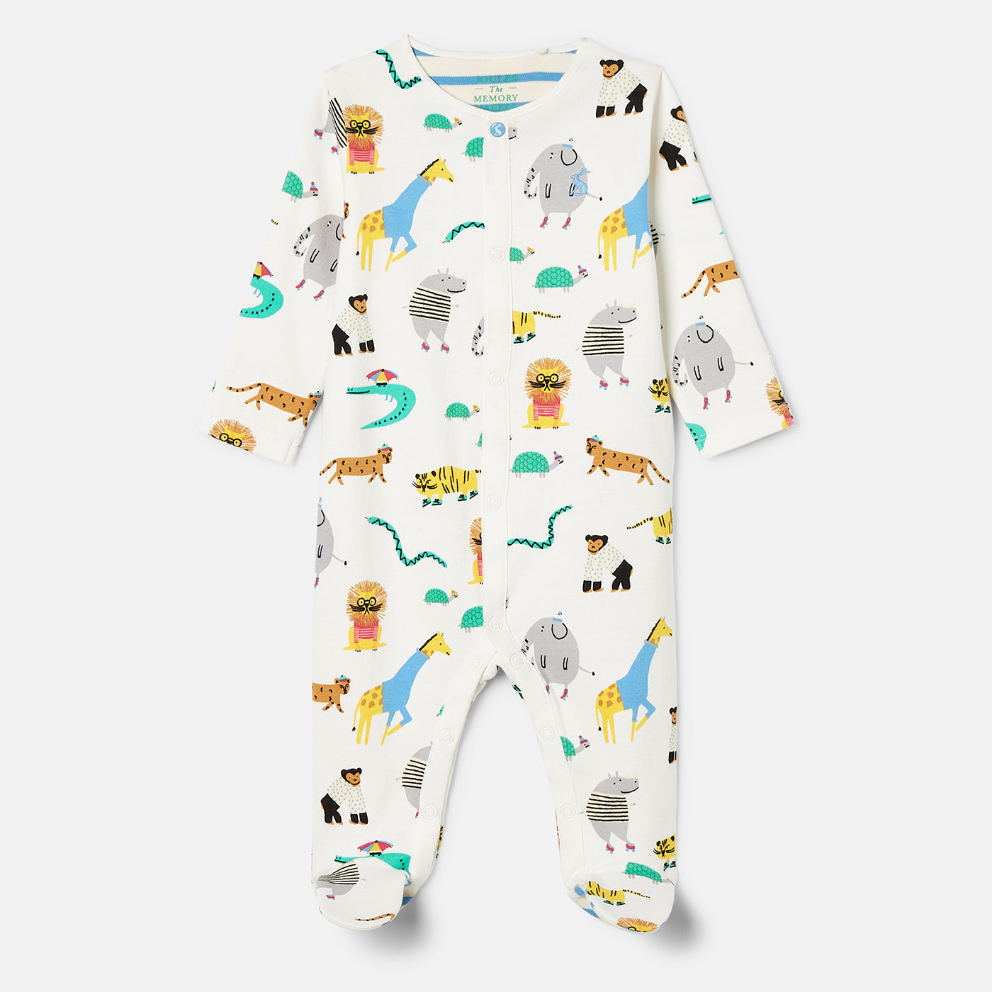 Joules Razamataz Sleepsuit K75677 Cream Zoo Clothing NEWBORN / Cream,0-3M / Cream,3-6M / Cream,6-9M / Cream