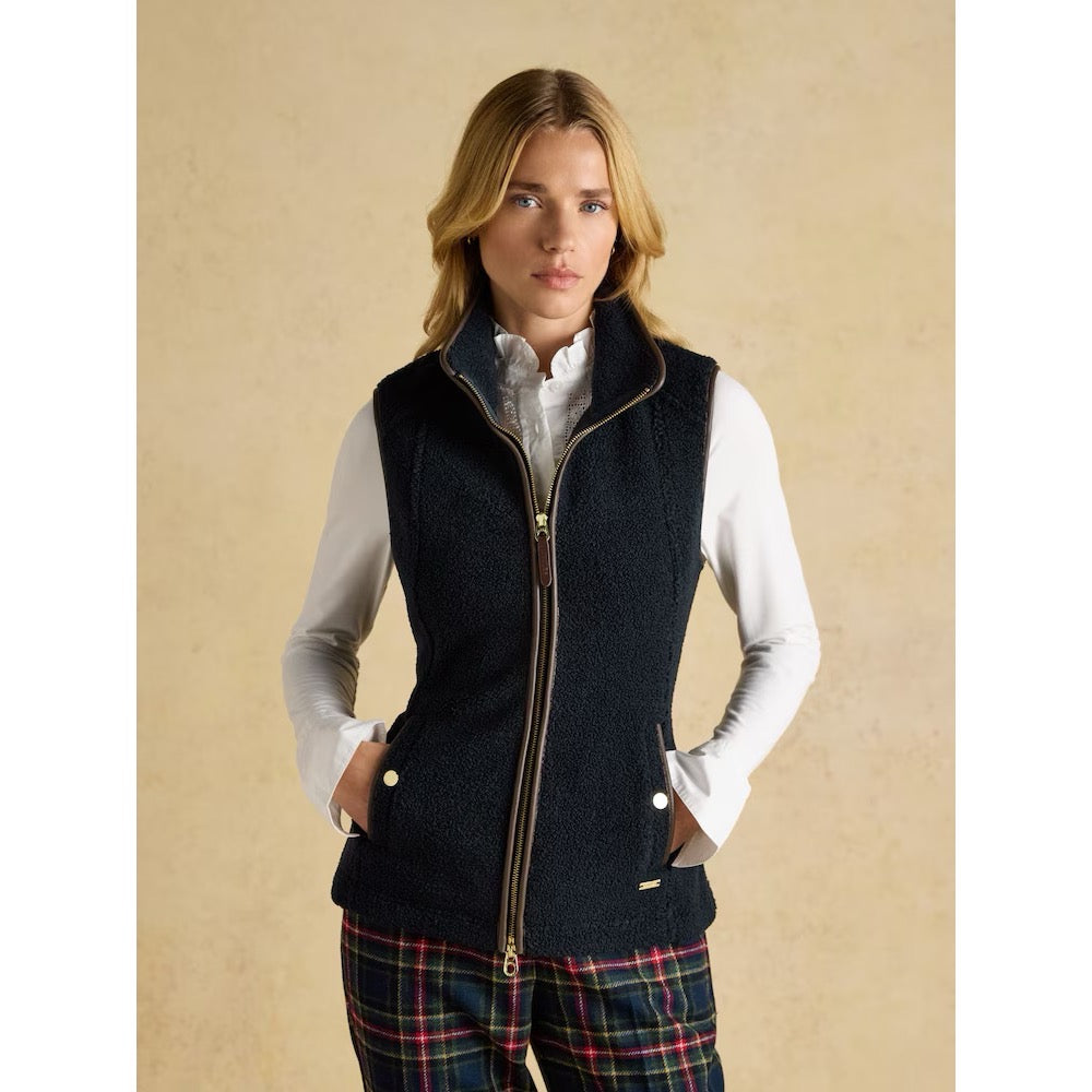 Joules Womens Borg Heritage Fleece Gilet W60-918 Clothing UK8 / Navy,UK10 / Navy,UK12 / Navy,UK14 / Navy,UK16 / Navy