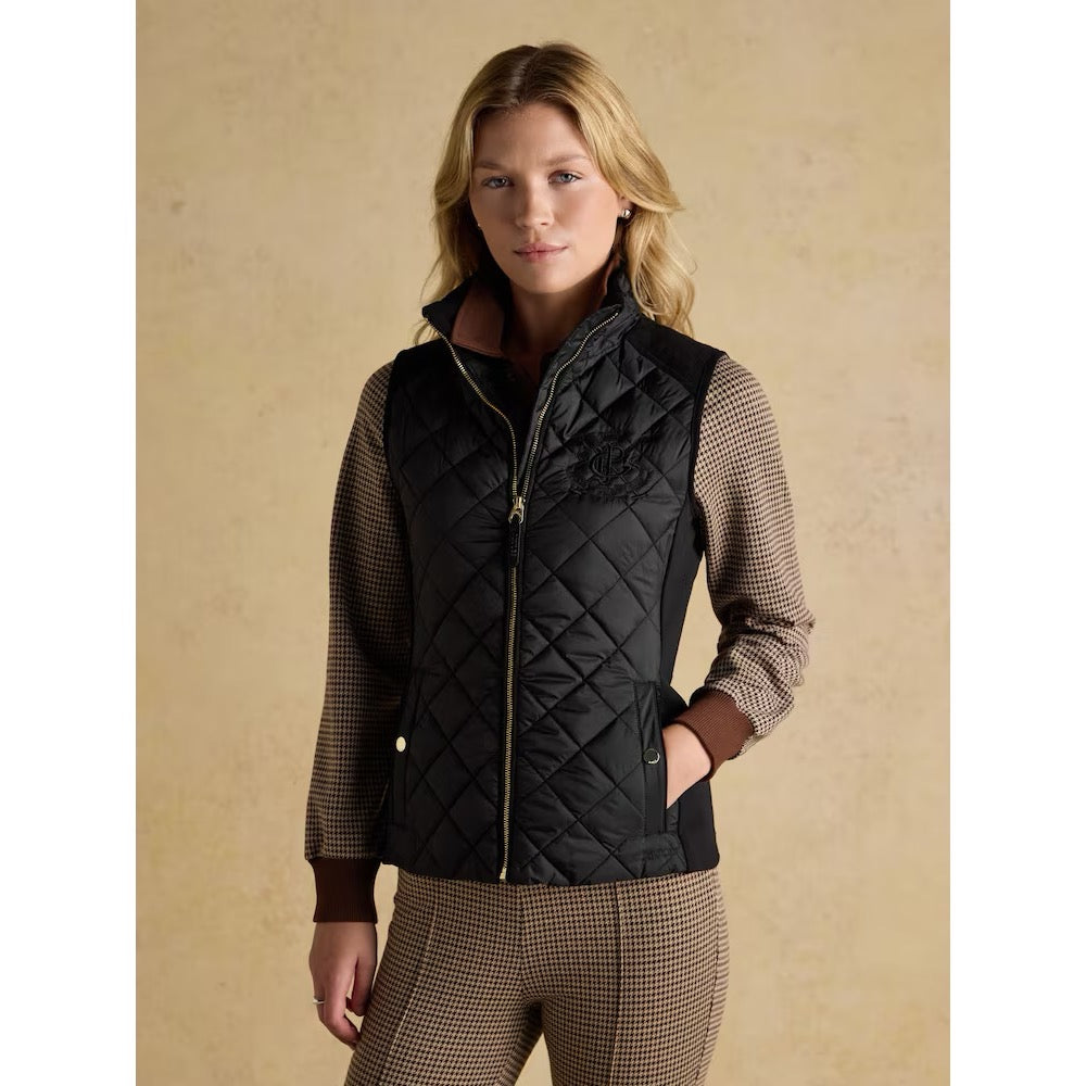 Joules Womens Braemar Luxe Gilet At564318 Black Clothing UK10 / Black,UK12 / Black,UK14 / Black,UK16 / Black,UK18 / Black