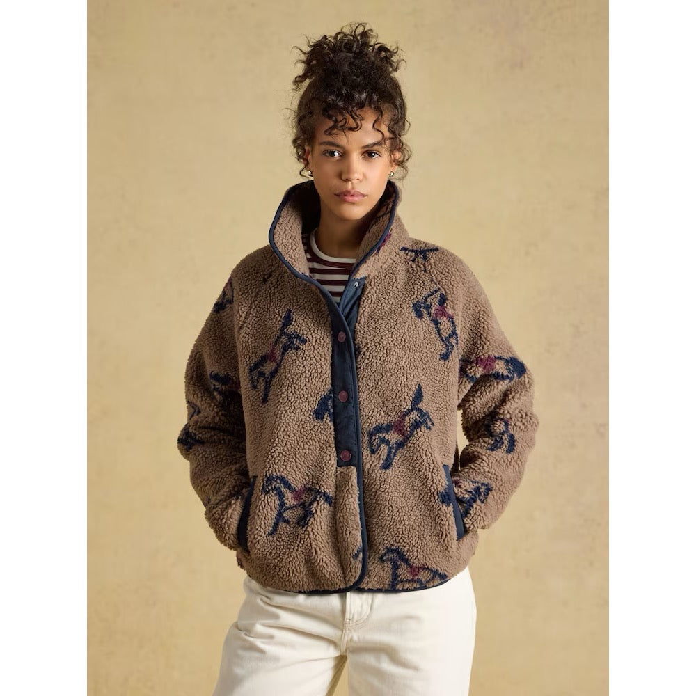 Joules Womens Eva Borg Fleece G49-549 Mink Horse